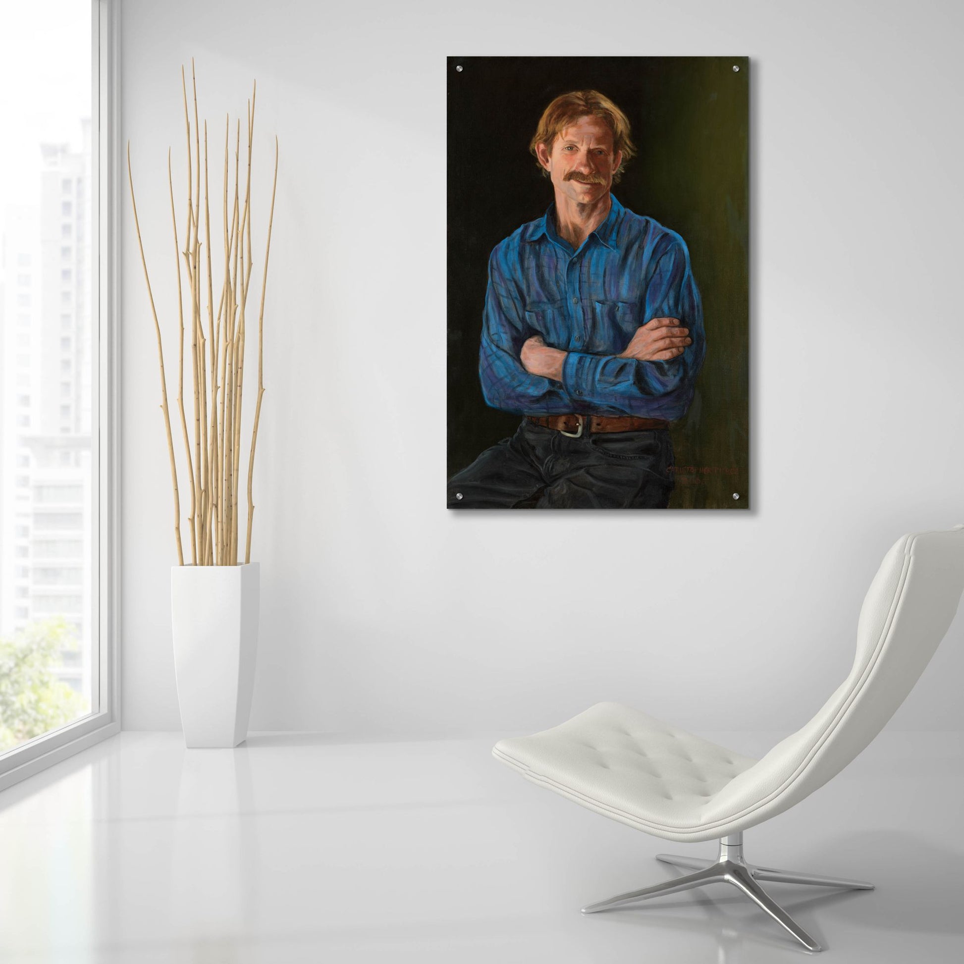 Epic Art 'The Gardner' by Christopher Pierce, Acrylic Glass Wall Art,24x36
