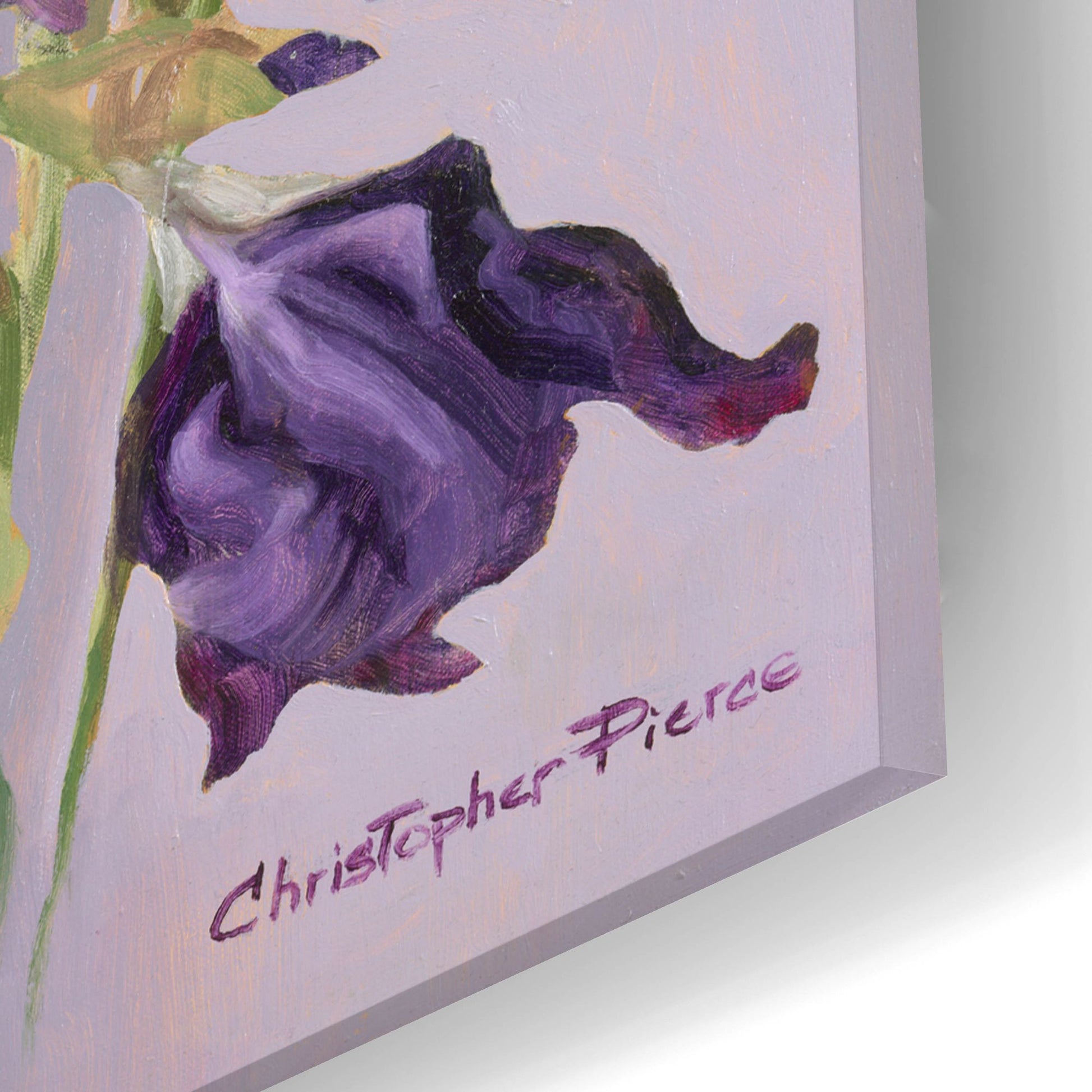 Epic Art 'Study In Lavender And Purple' by Christopher Pierce, Acrylic Glass Wall Art,12x24