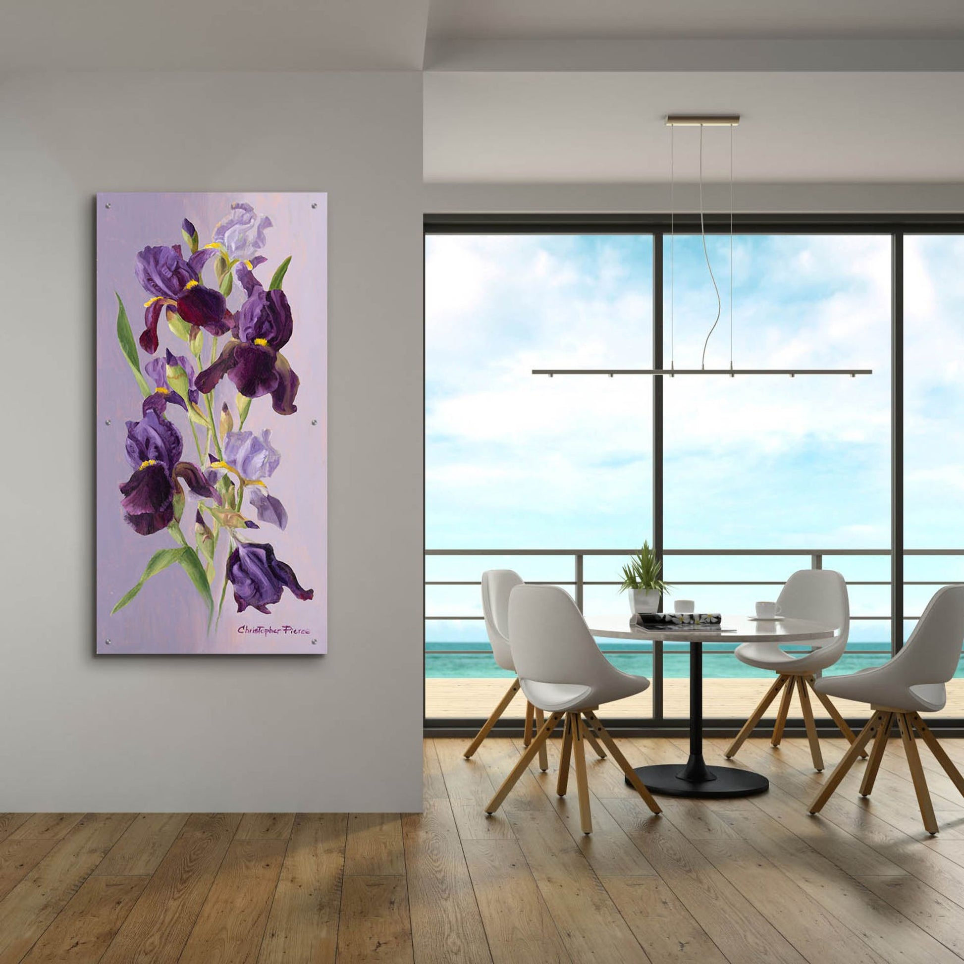 Epic Art 'Study In Lavender And Purple' by Christopher Pierce, Acrylic Glass Wall Art,24x48