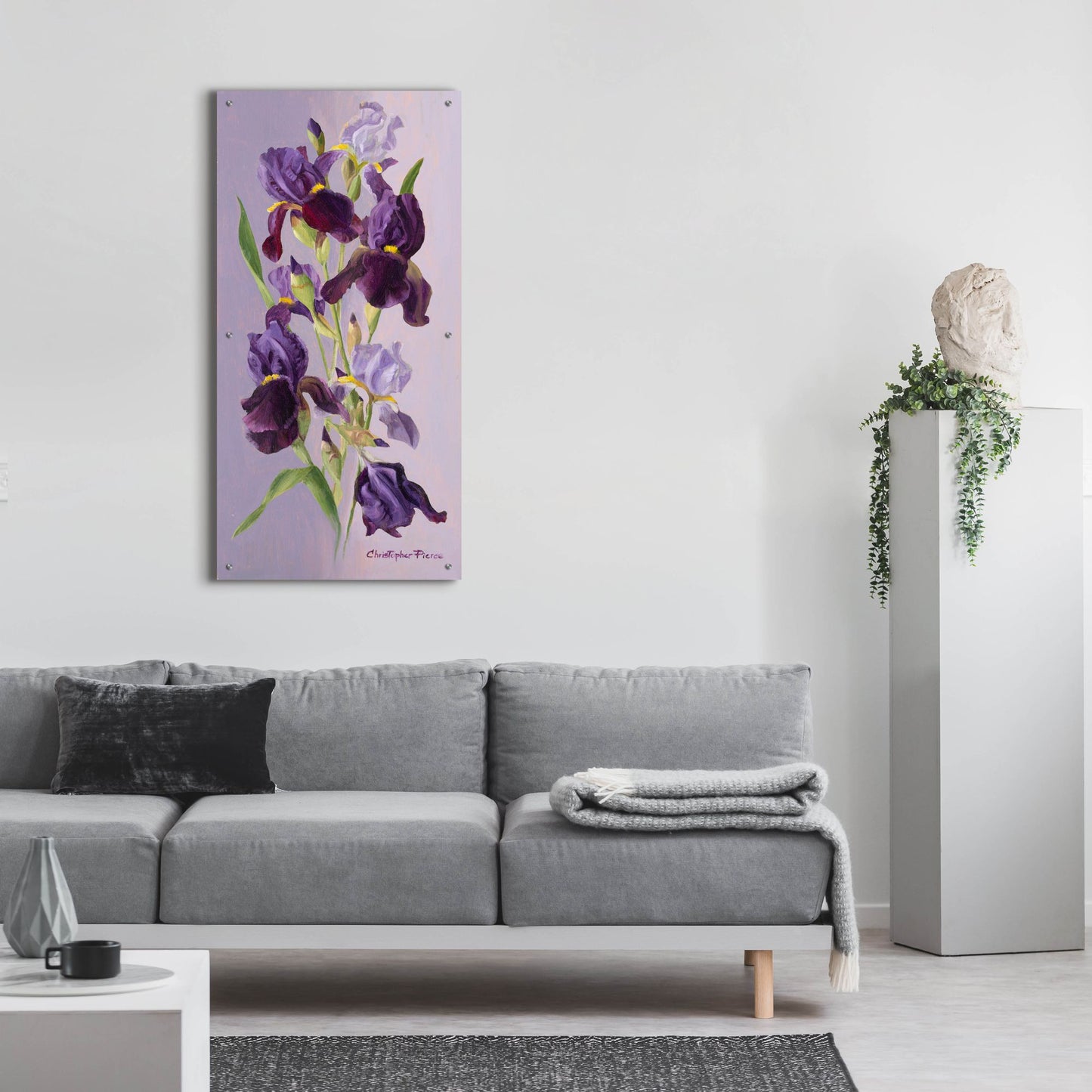 Epic Art 'Study In Lavender And Purple' by Christopher Pierce, Acrylic Glass Wall Art,24x48