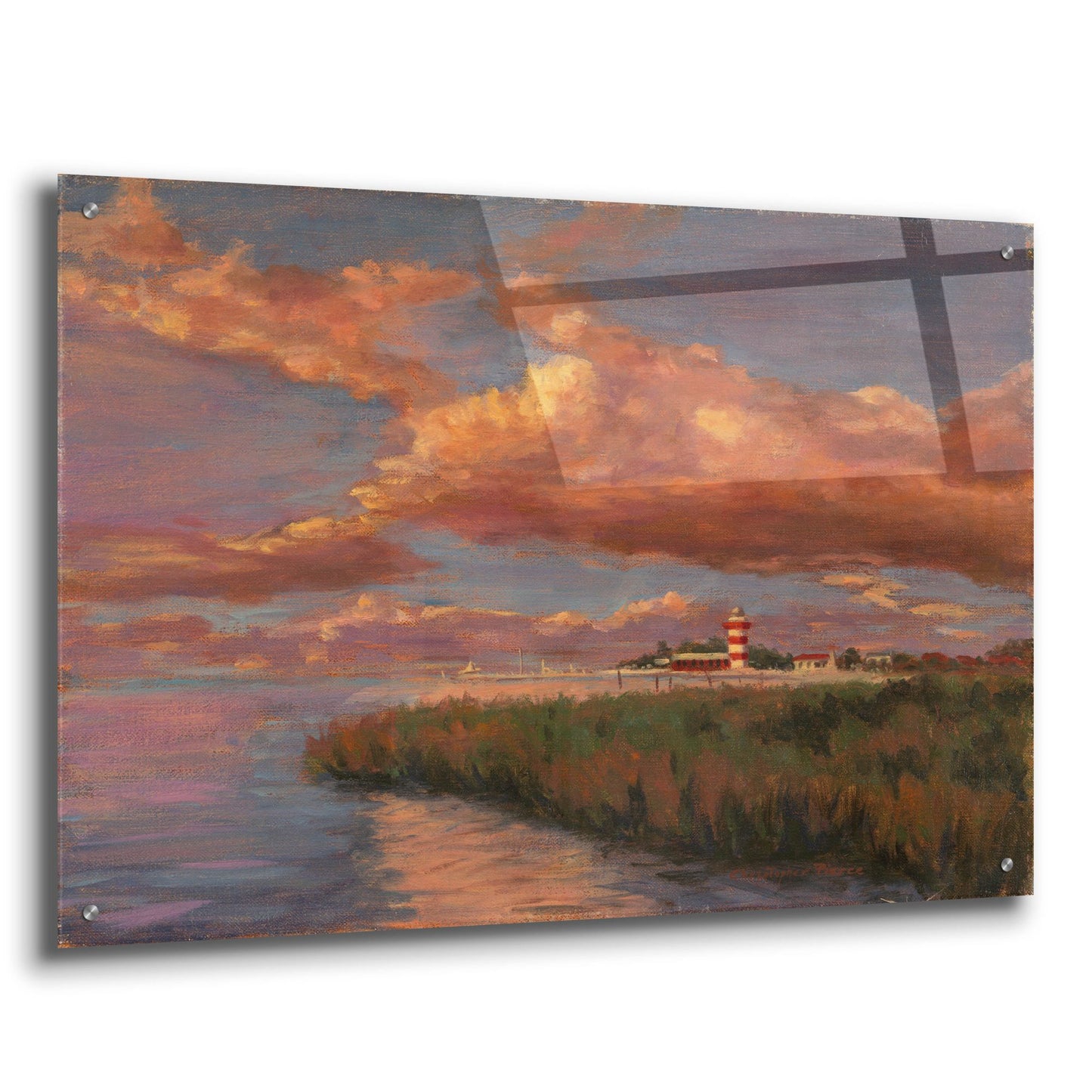 Epic Art 'Hilton Head Sunset' by Christopher Pierce, Acrylic Glass Wall Art,36x24