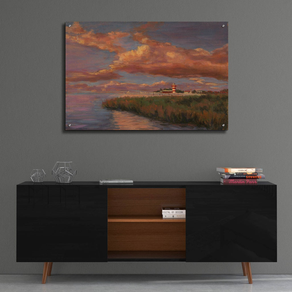Hilton Head Sunset by Christopher Pierce - 36x24 acrylic wall art in a room