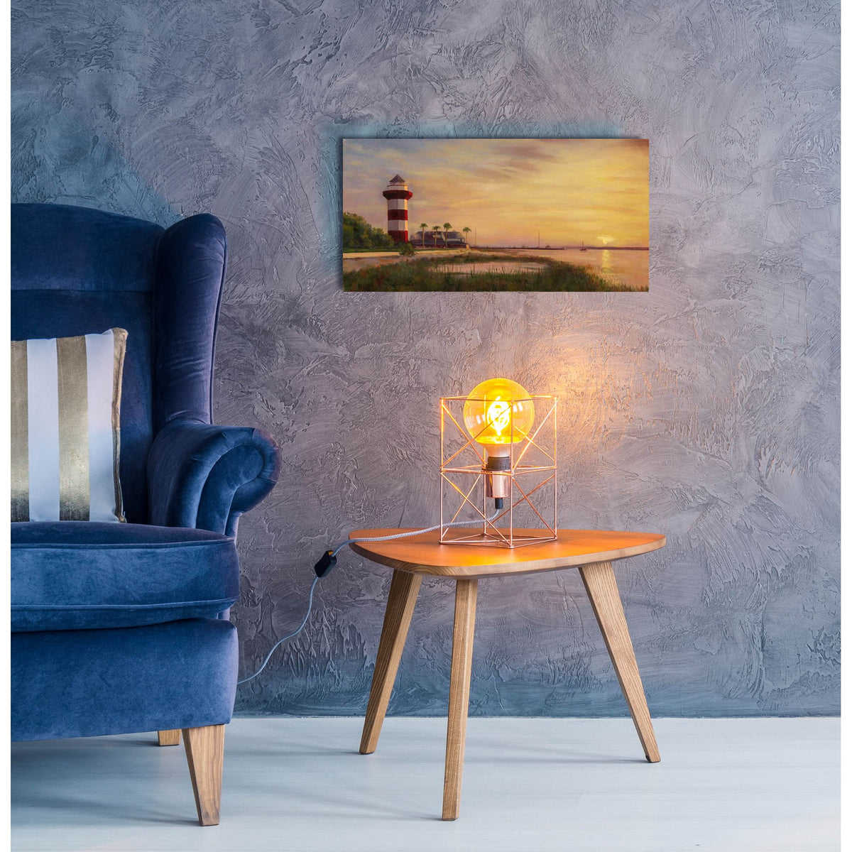 Epic Art 'Hilton Head Sunrise' by Christopher Pierce, Acrylic Glass Wall Art,24x12
