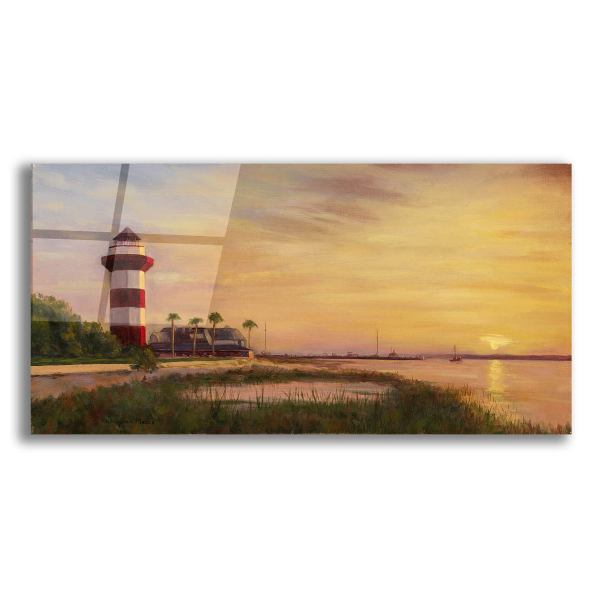 Epic Art 'Hilton Head Sunrise' by Christopher Pierce, Acrylic Glass Wall Art