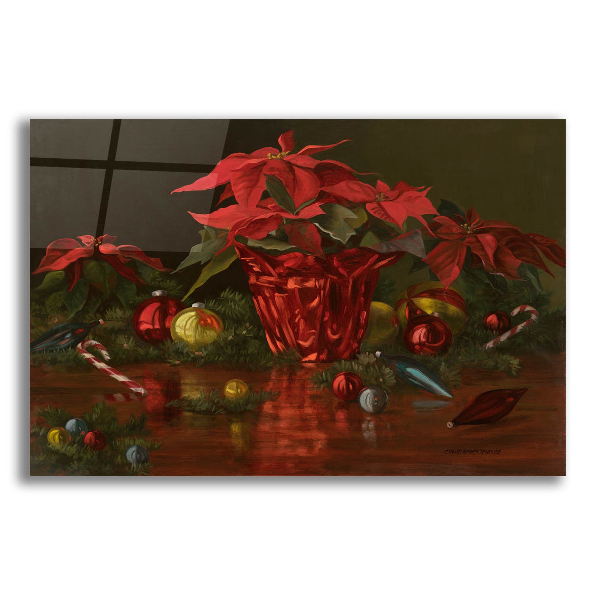 Epic Art 'A Christmas Table' by Christopher Pierce, Acrylic Glass Wall Art,24x16