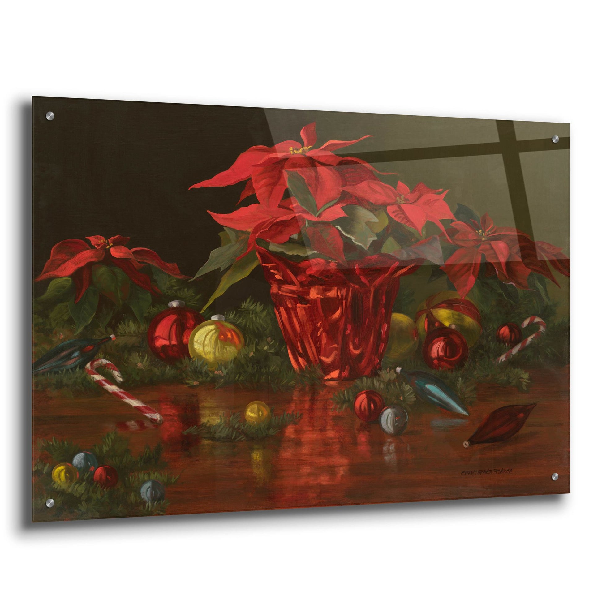 Epic Art 'A Christmas Table' by Christopher Pierce, Acrylic Glass Wall Art,36x24