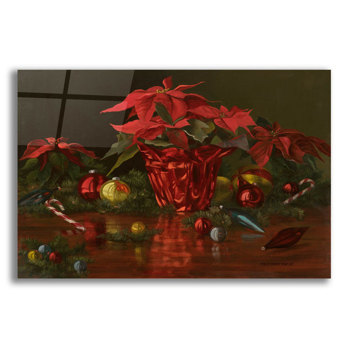 A Christmas Table by Christopher Pierce acrylic glass wall art