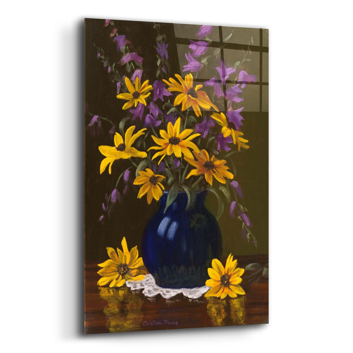 Epic Art 'Black Eyed Susans' by Christopher Pierce, Acrylic Glass Wall Art,12x16