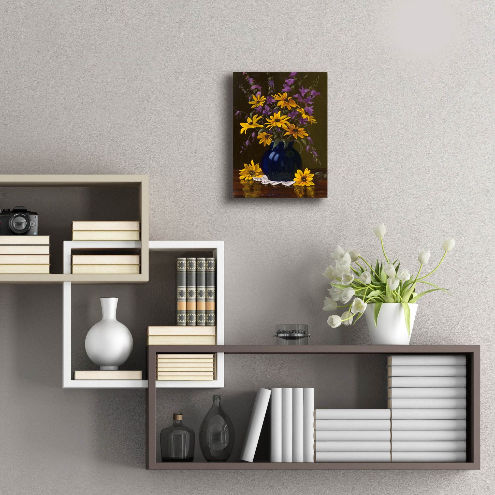 Epic Art 'Black Eyed Susans' by Christopher Pierce, Acrylic Glass Wall Art,12x16