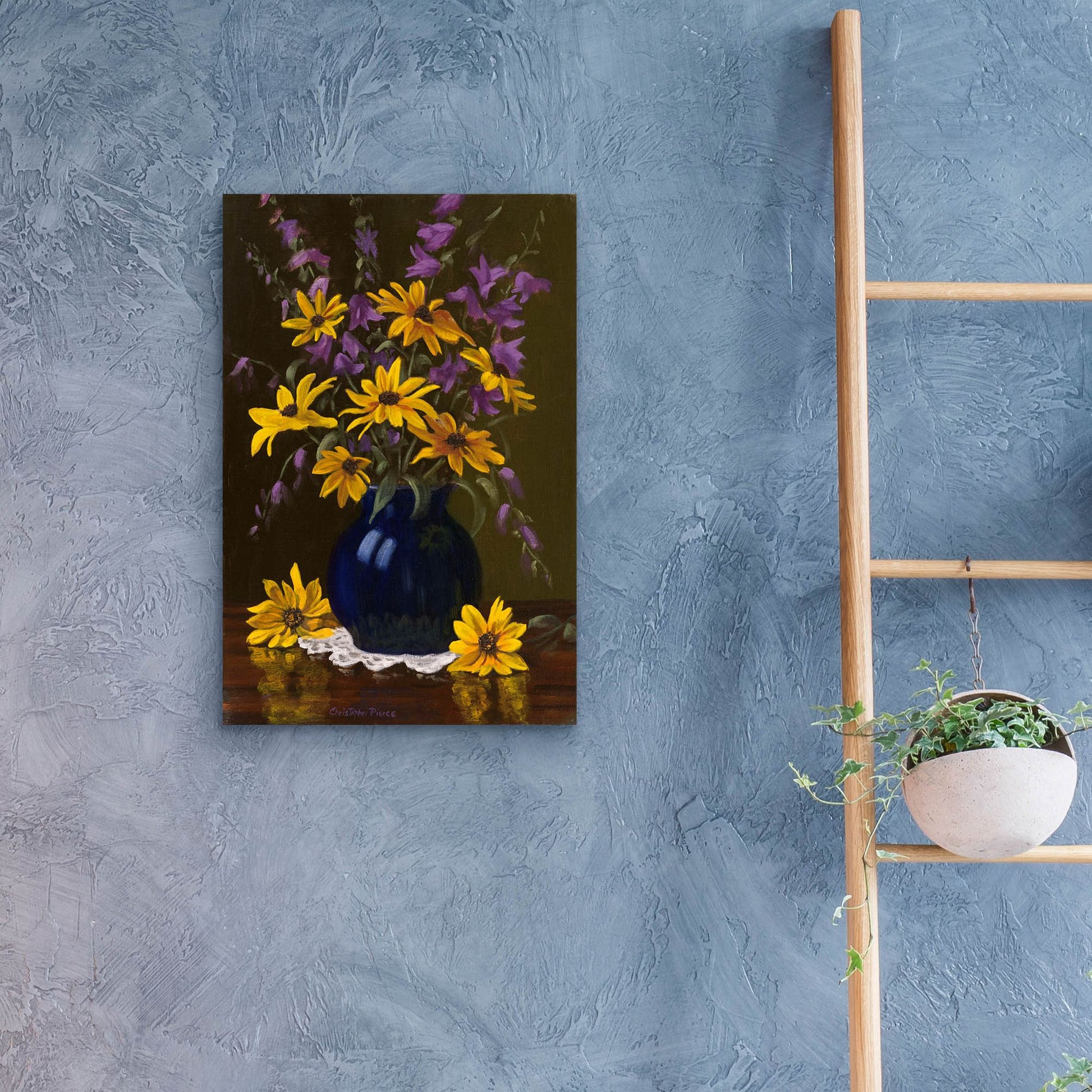 Epic Art 'Black Eyed Susans' by Christopher Pierce, Acrylic Glass Wall Art,16x24