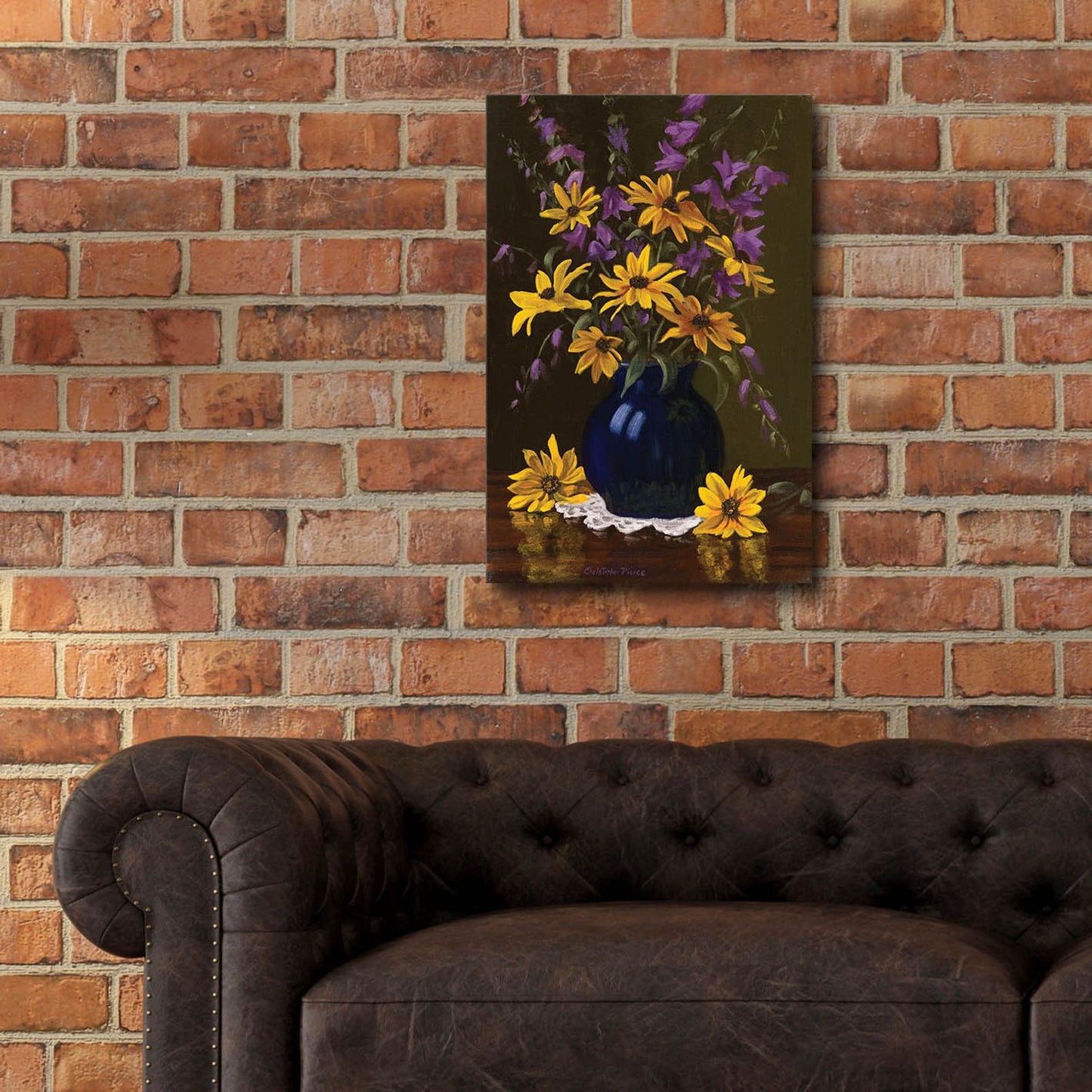 Epic Art 'Black Eyed Susans' by Christopher Pierce, Acrylic Glass Wall Art,16x24