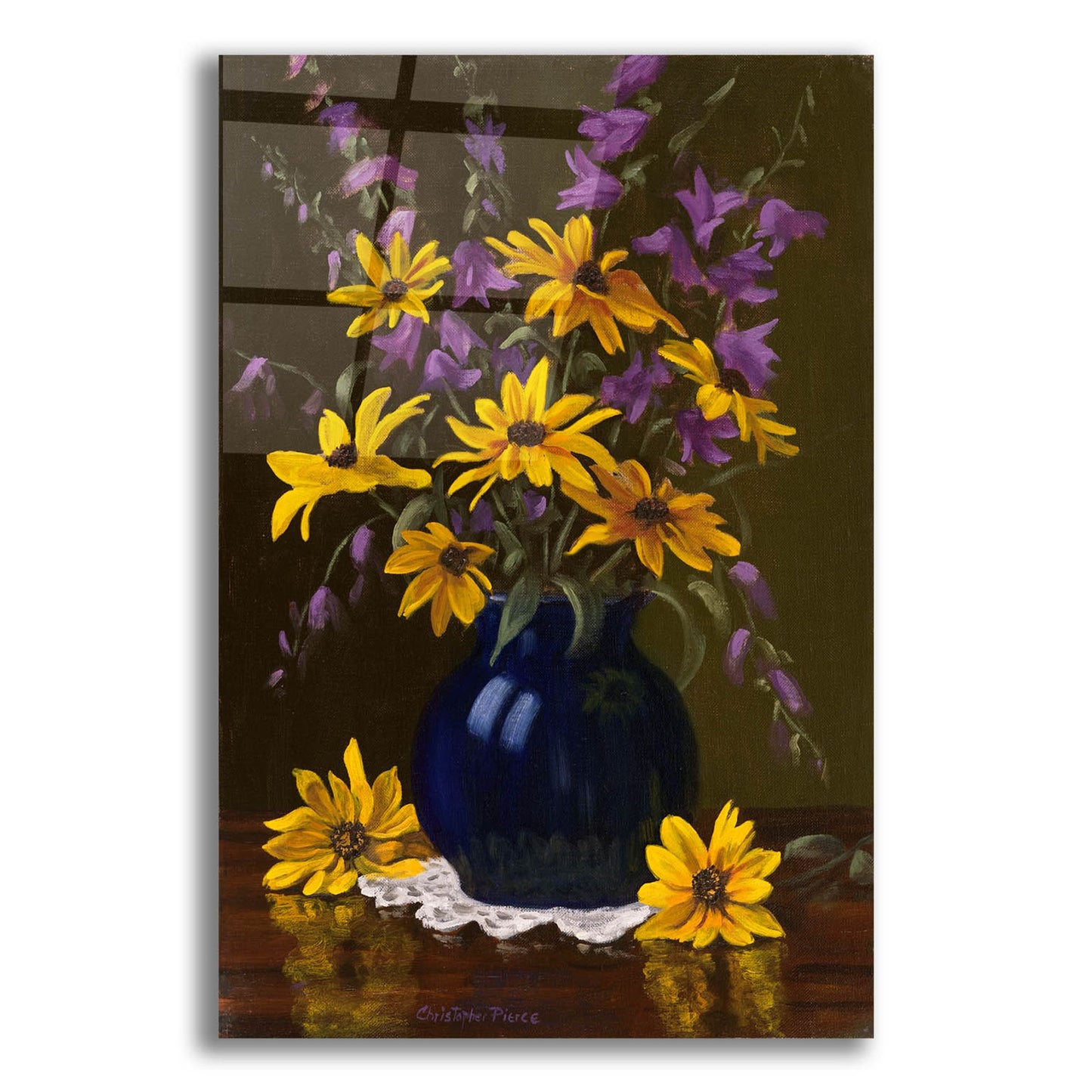 Epic Art 'Black Eyed Susans' by Christopher Pierce, Acrylic Glass Wall Art