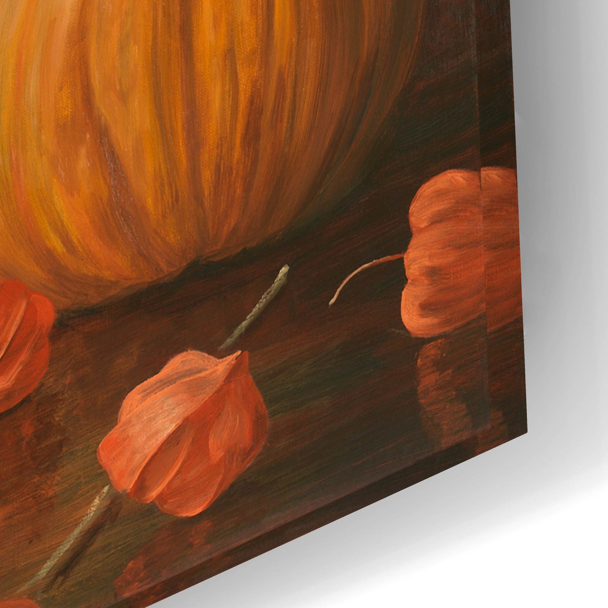 Epic Art 'Chinese Lanterns Pumpkin And Fan' by Christopher Pierce, Acrylic Glass Wall Art,24x16