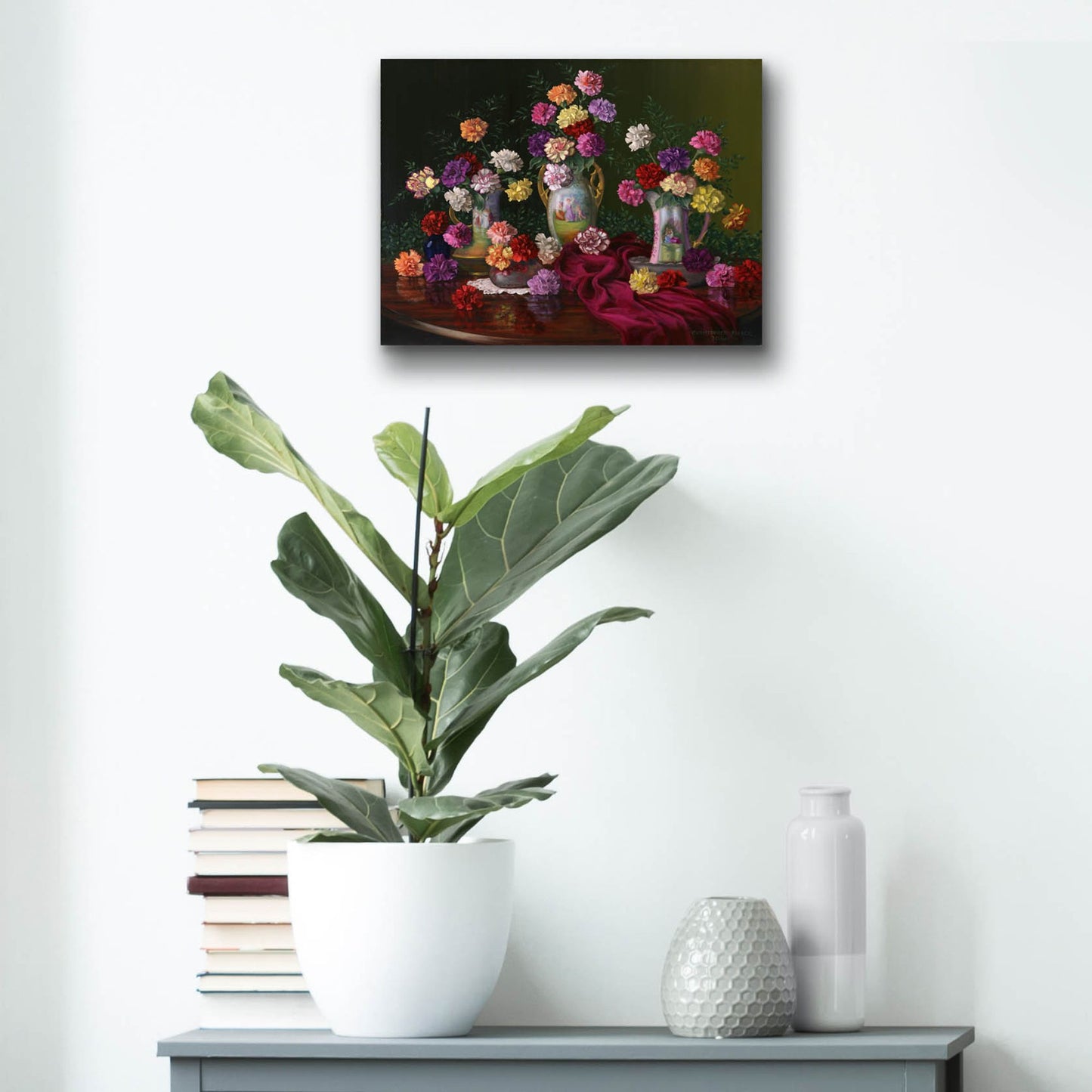 Epic Art 'Fantasia Di Fiori' by Christopher Pierce, Acrylic Glass Wall Art,16x12