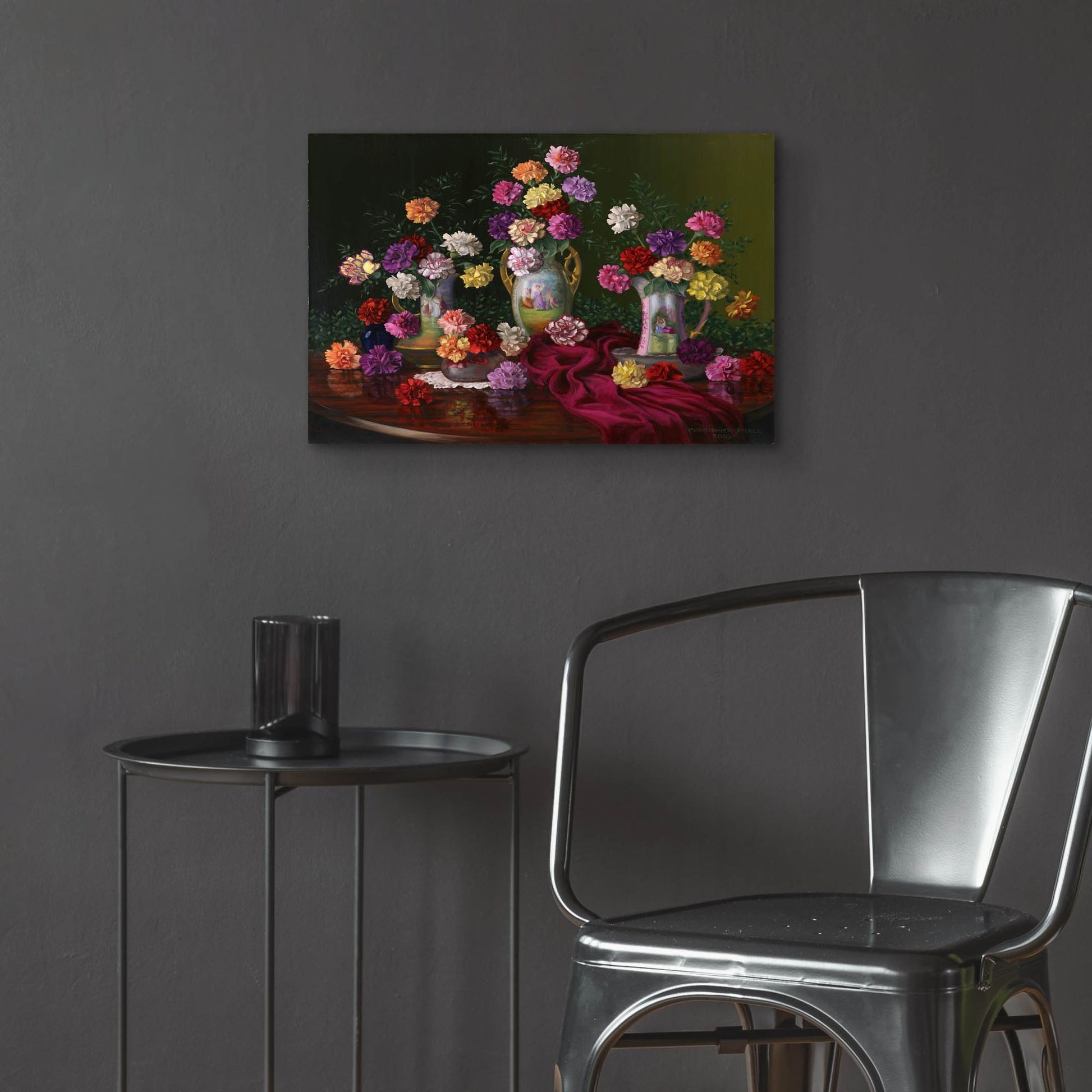 Epic Art 'Fantasia Di Fiori' by Christopher Pierce, Acrylic Glass Wall Art,24x16