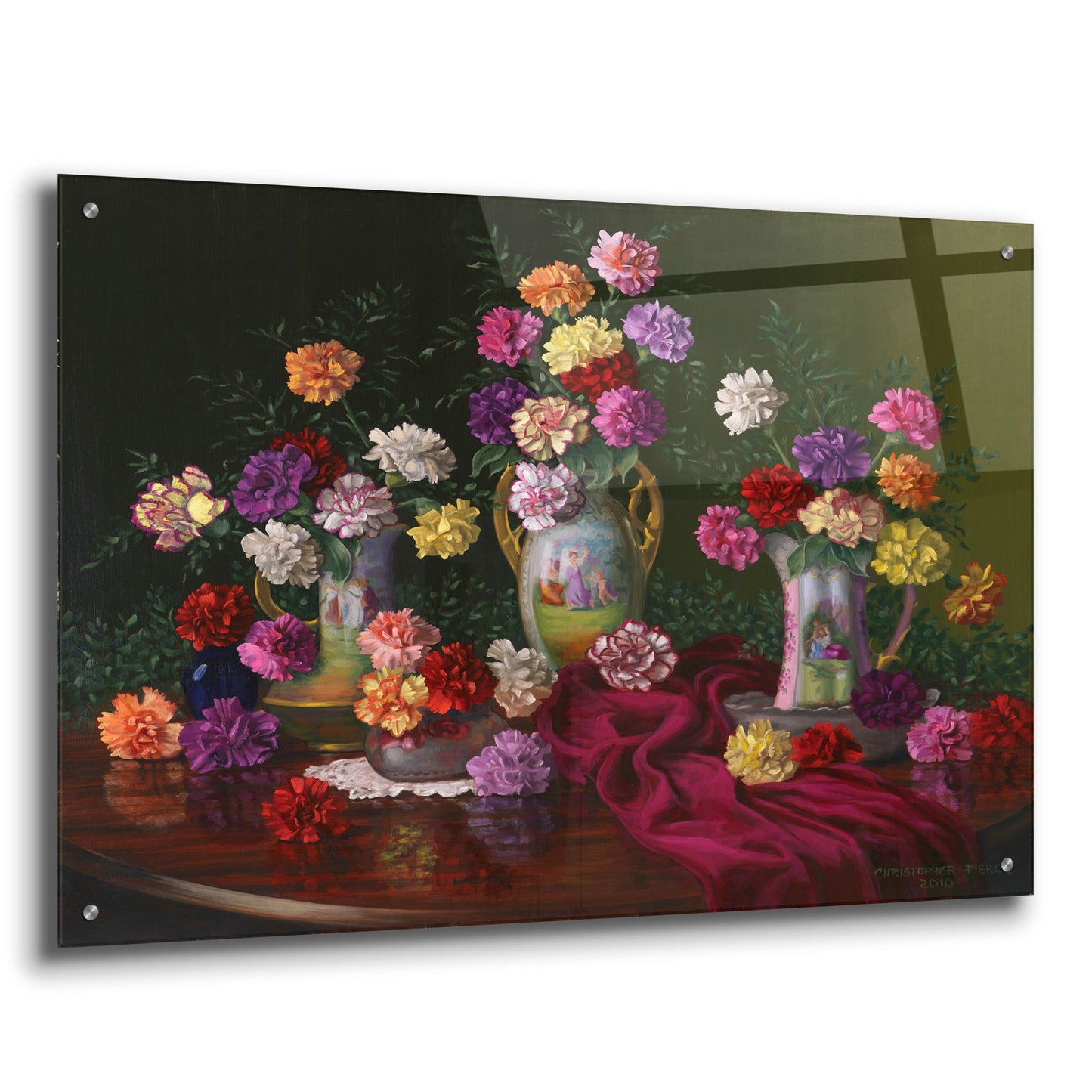 Epic Art 'Fantasia Di Fiori' by Christopher Pierce, Acrylic Glass Wall Art,36x24