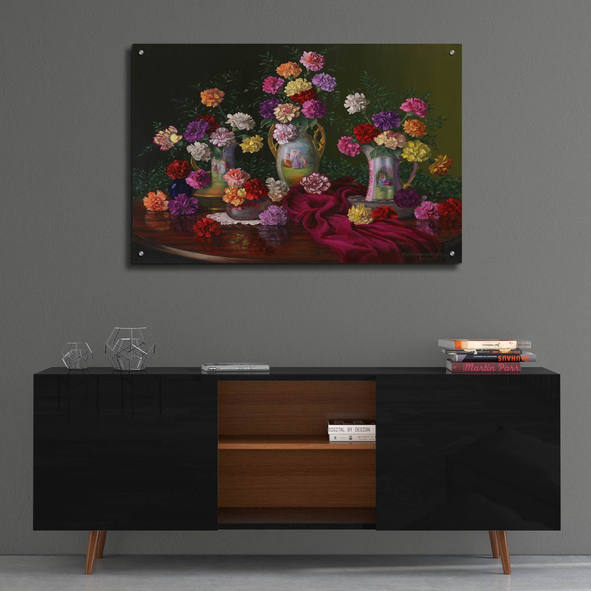 Epic Art 'Fantasia Di Fiori' by Christopher Pierce, Acrylic Glass Wall Art,36x24