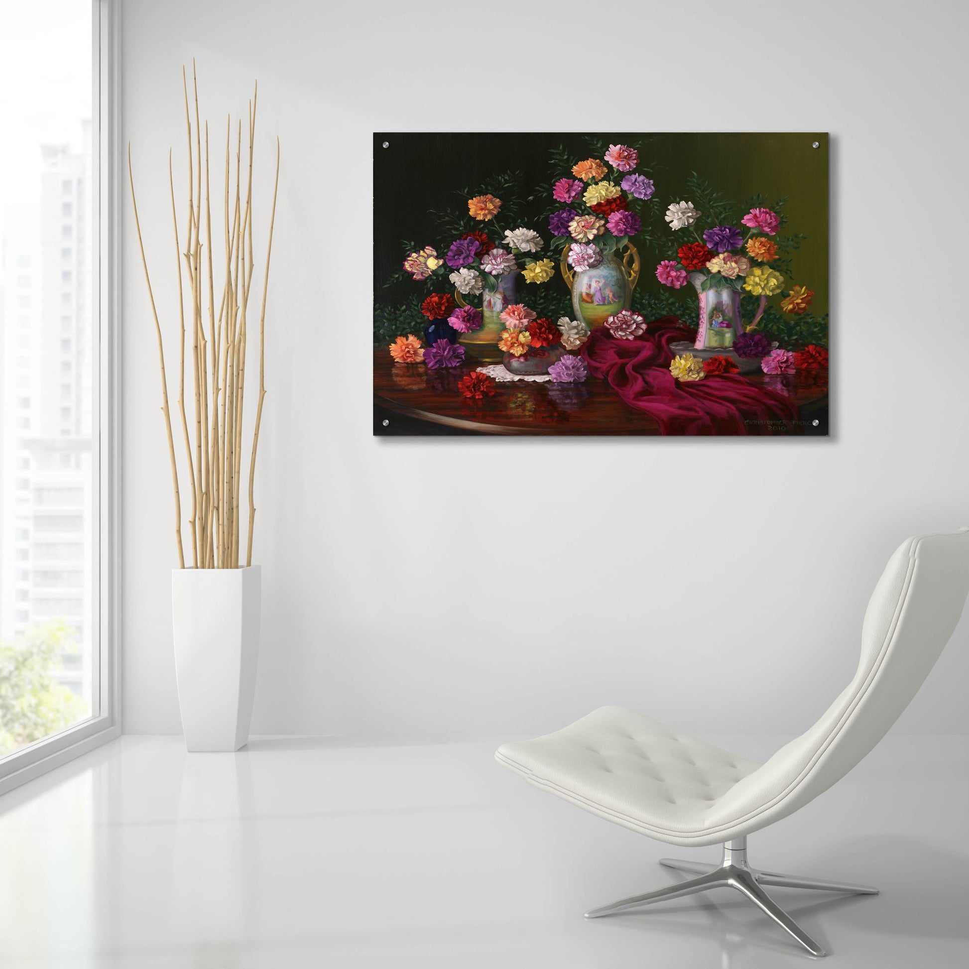 Epic Art 'Fantasia Di Fiori' by Christopher Pierce, Acrylic Glass Wall Art,36x24