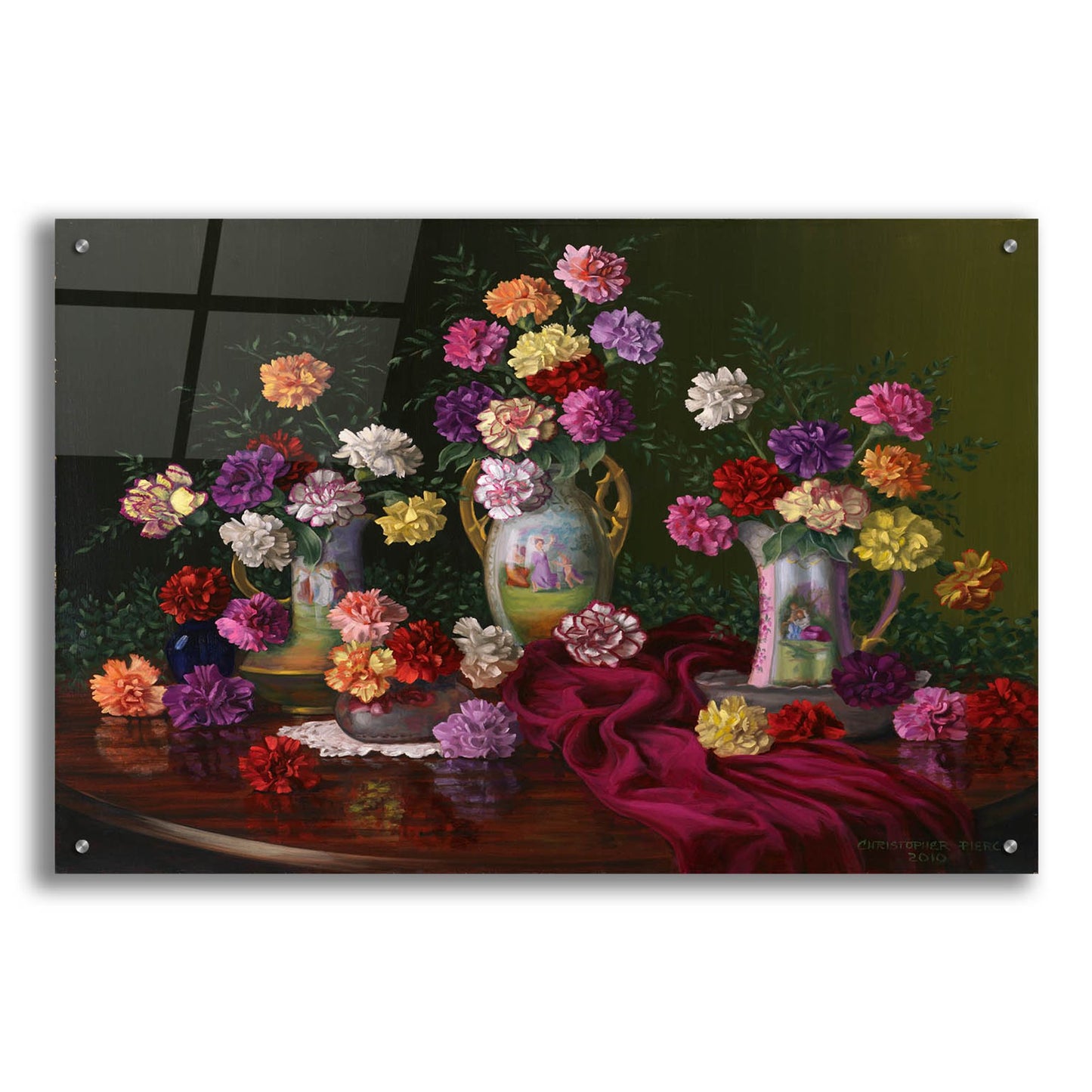 Epic Art 'Fantasia Di Fiori' by Christopher Pierce, Acrylic Glass Wall Art,36x24