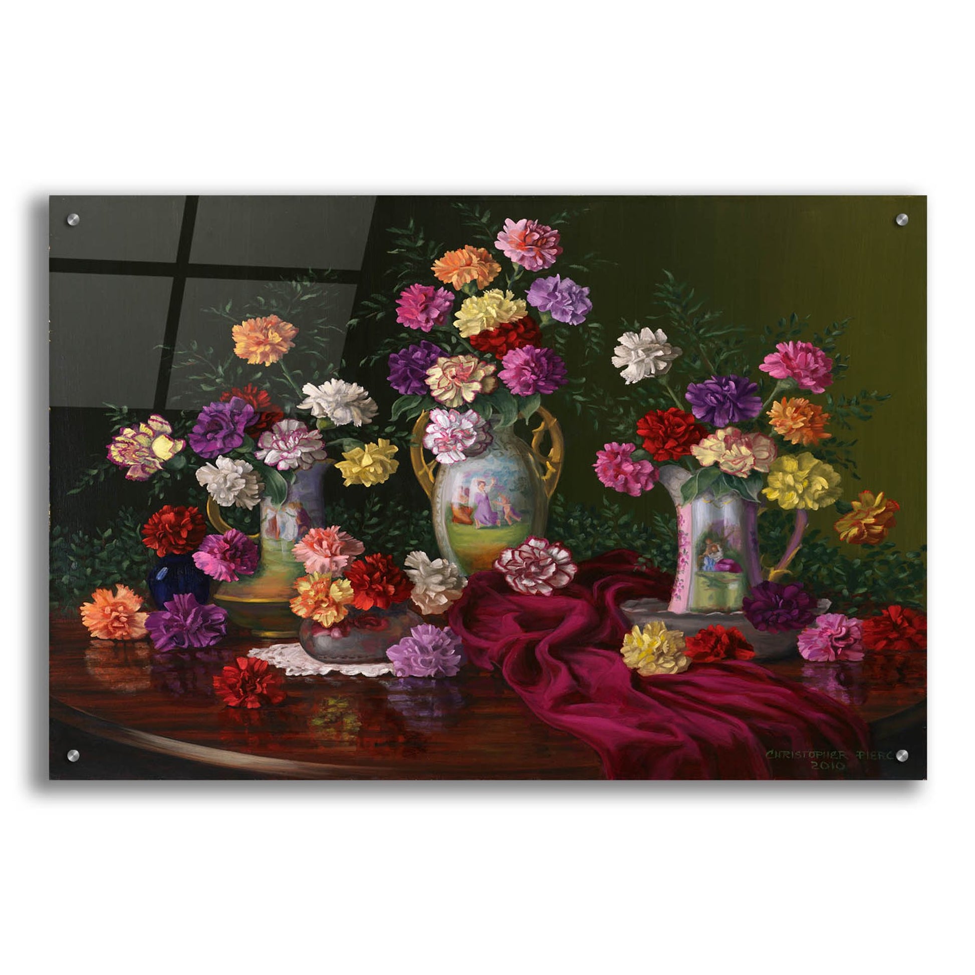 Epic Art 'Fantasia Di Fiori' by Christopher Pierce, Acrylic Glass Wall Art,36x24