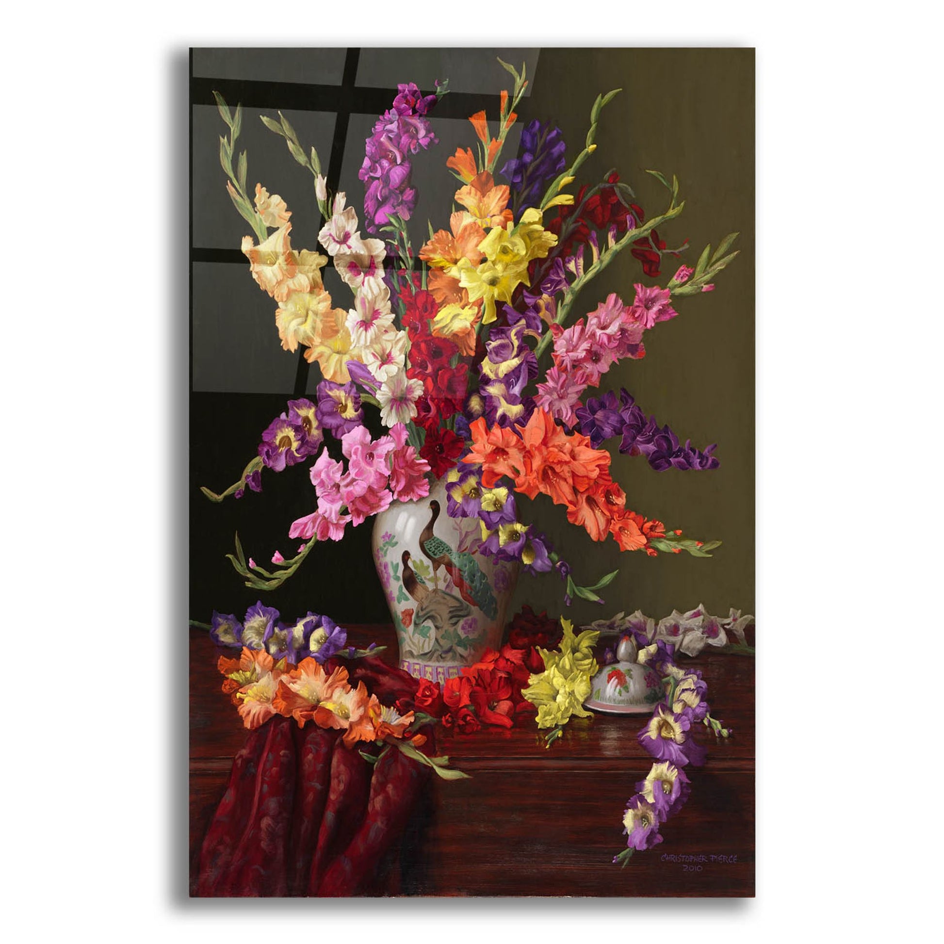 Epic Art 'Fioratura' by Christopher Pierce, Acrylic Glass Wall Art,12x16