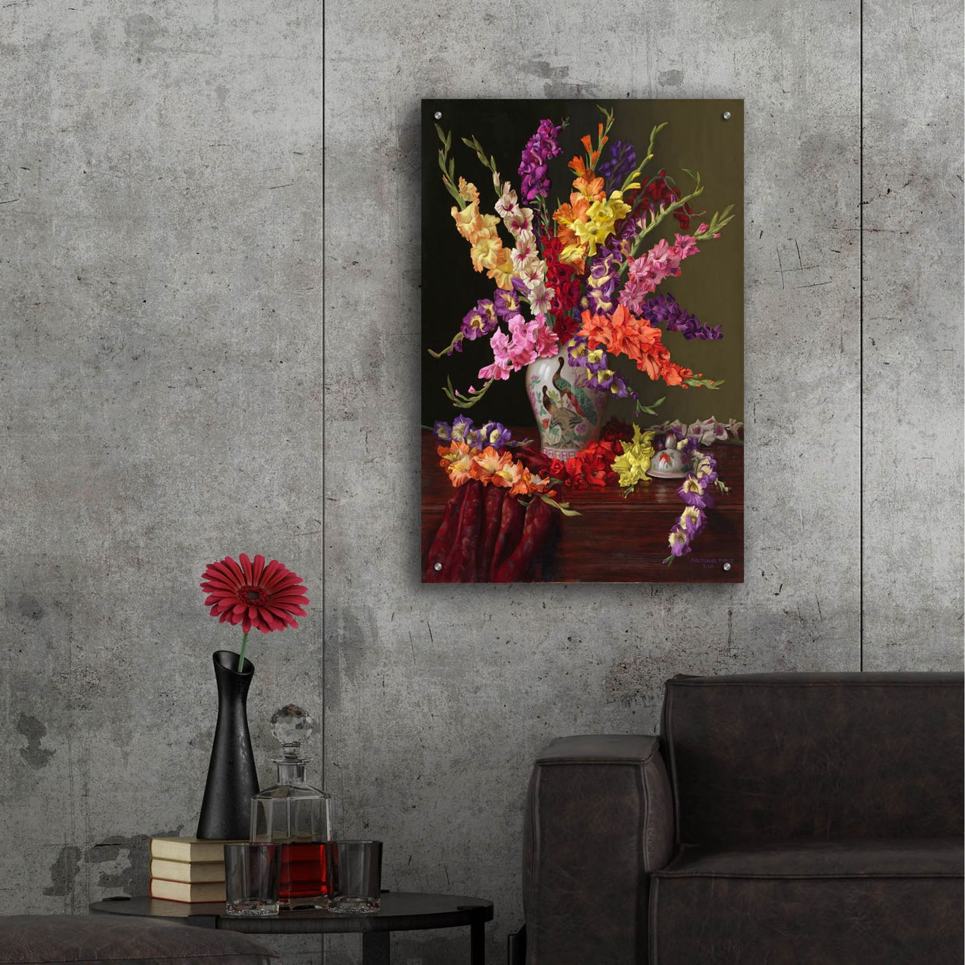 Epic Art 'Fioratura' by Christopher Pierce, Acrylic Glass Wall Art,24x36