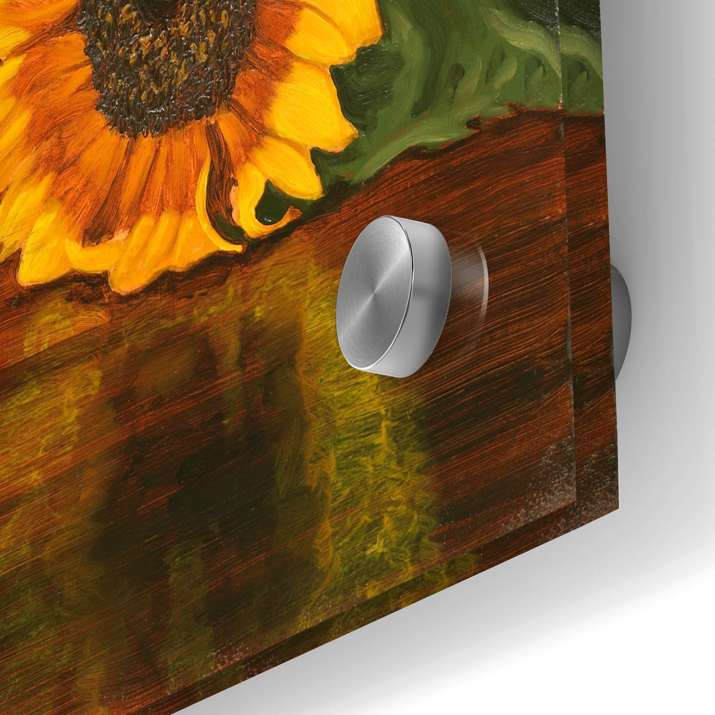 Epic Art 'Sunflowers In A Peacock Vase' by Christopher Pierce, Acrylic Glass Wall Art,24x36