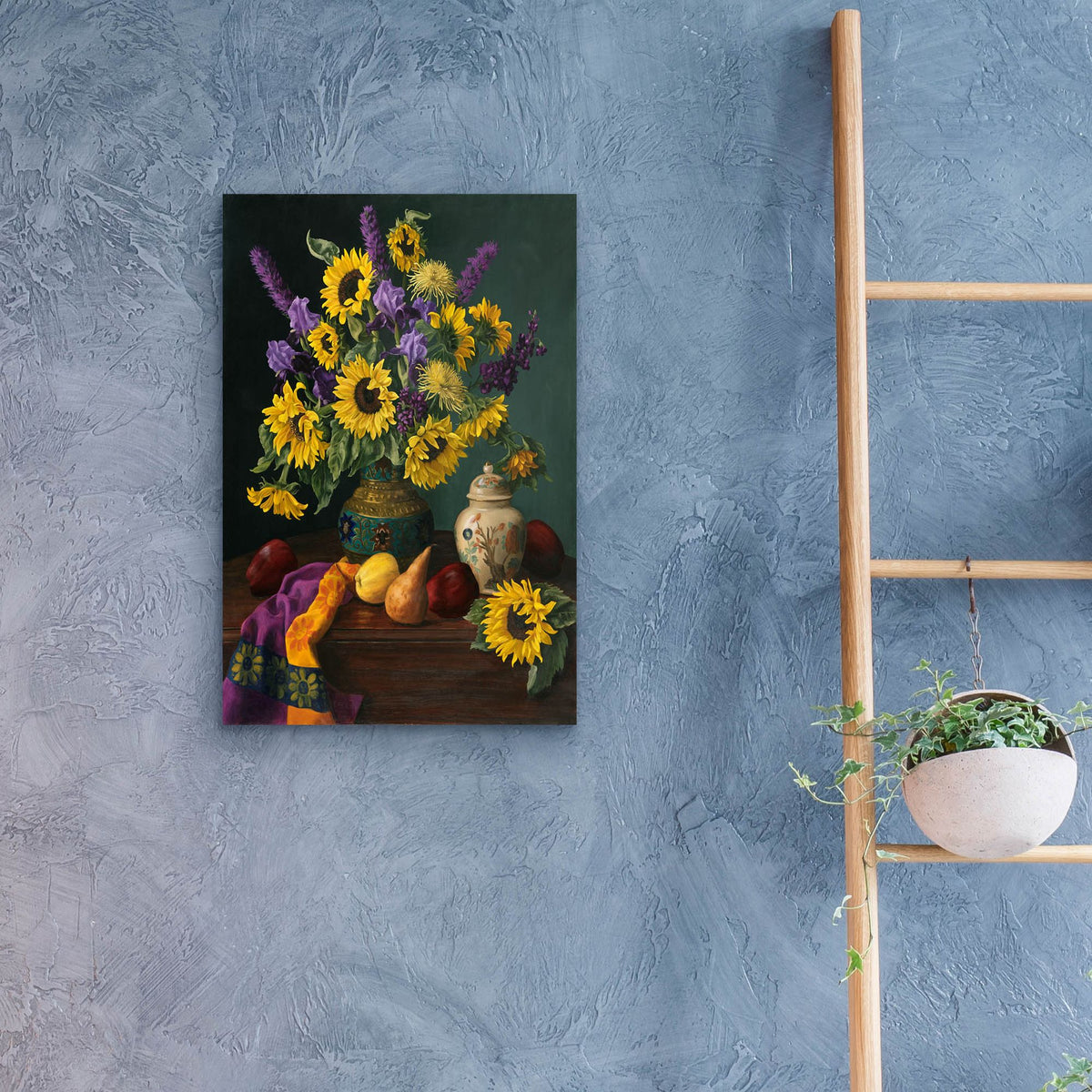 Epic Art 'Victorian Flowers' by Christopher Pierce, Acrylic Glass Wall Art,16x24