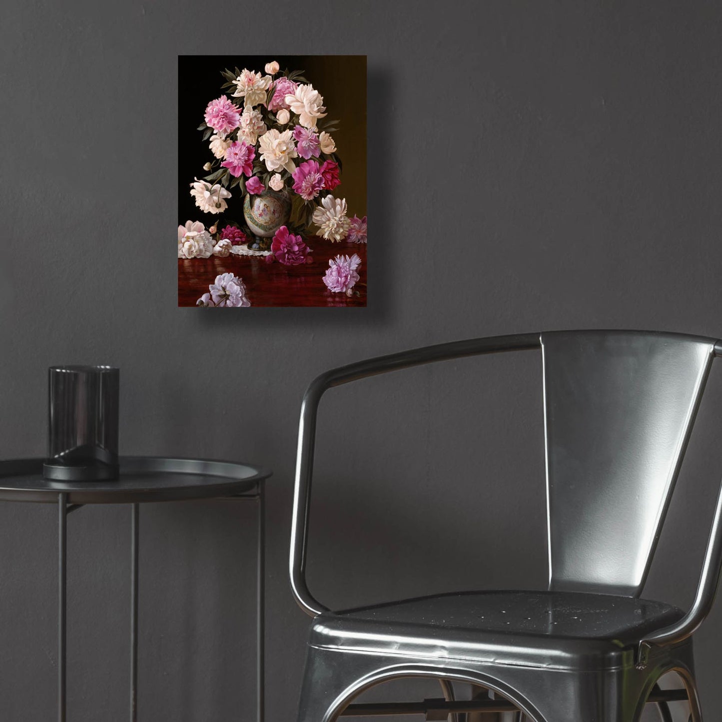 Epic Art 'Peonies In A Japanese Vase' by Christopher Pierce, Acrylic Glass Wall Art,12x16