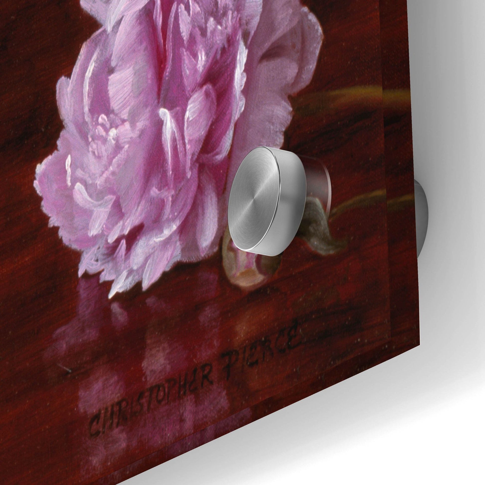 Epic Art 'Peonies In A Japanese Vase' by Christopher Pierce, Acrylic Glass Wall Art,24x36