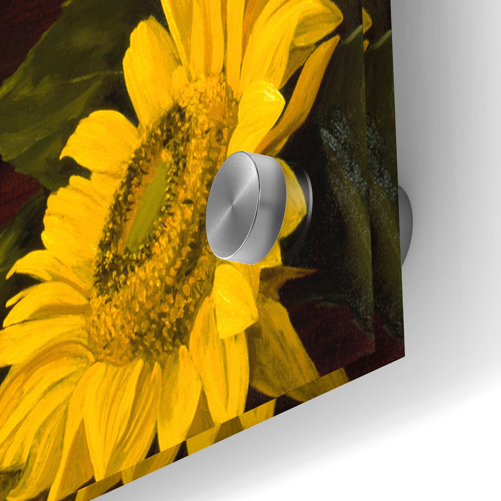 Epic Art 'Sunflowers In A Chinese Peacock Vase' by Christopher Pierce, Acrylic Glass Wall Art,36x24