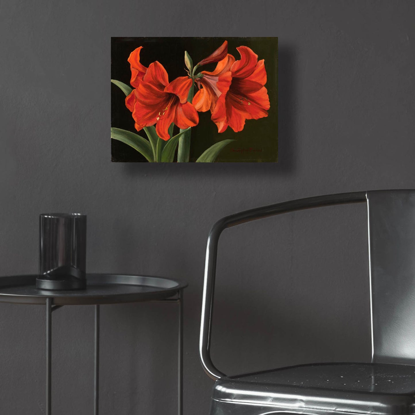 Epic Art 'Amaryllis' by Christopher Pierce, Acrylic Glass Wall Art,16x12