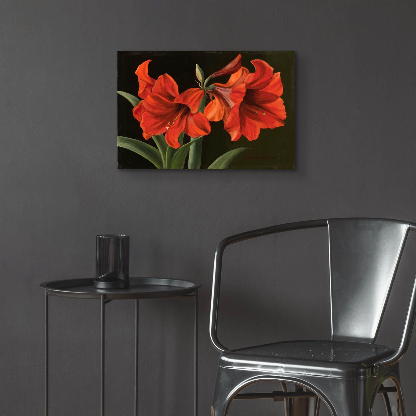 Epic Art 'Amaryllis' by Christopher Pierce, Acrylic Glass Wall Art,24x16