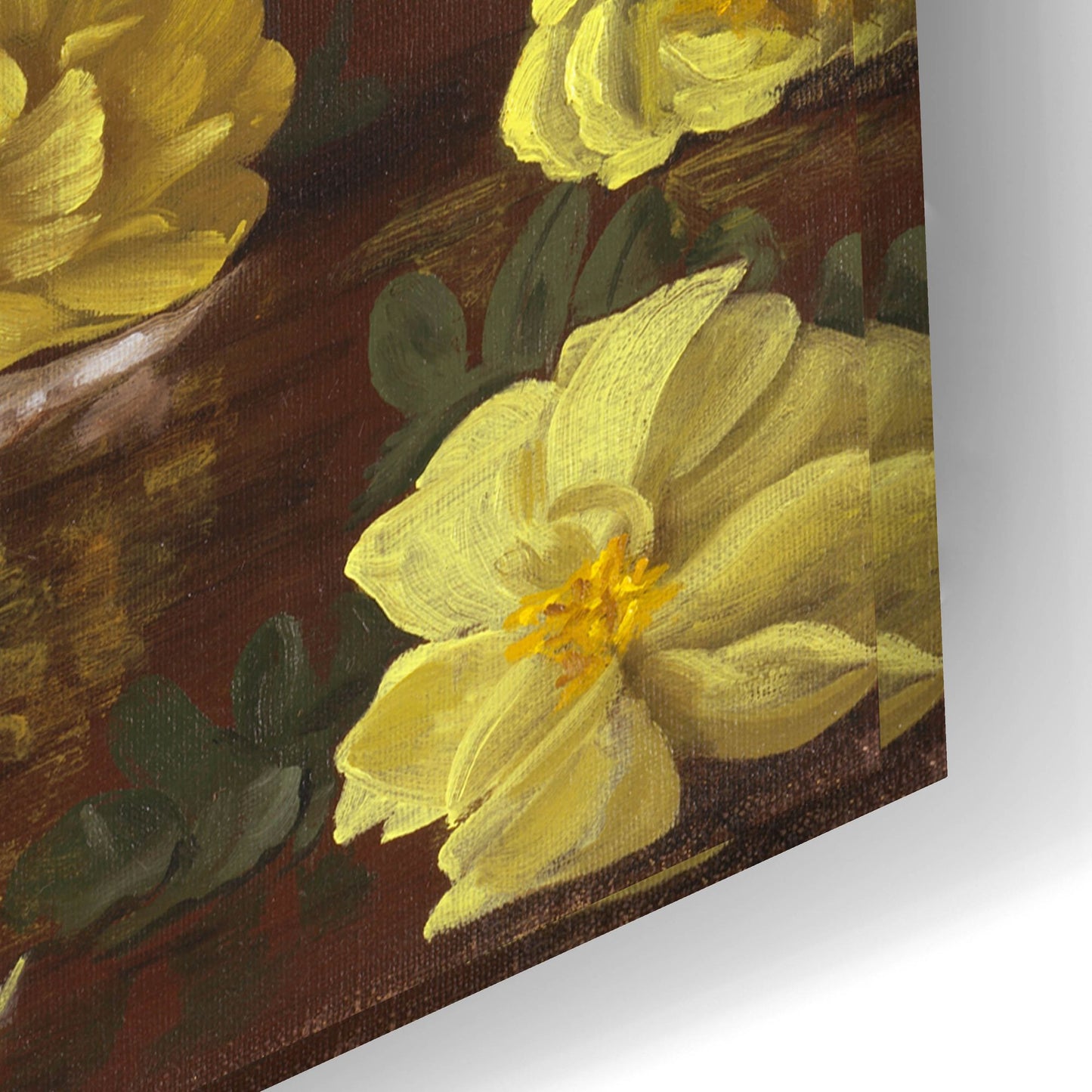 Epic Art 'Old Fashioned Yellow Roses' by Christopher Pierce, Acrylic Glass Wall Art,24x16