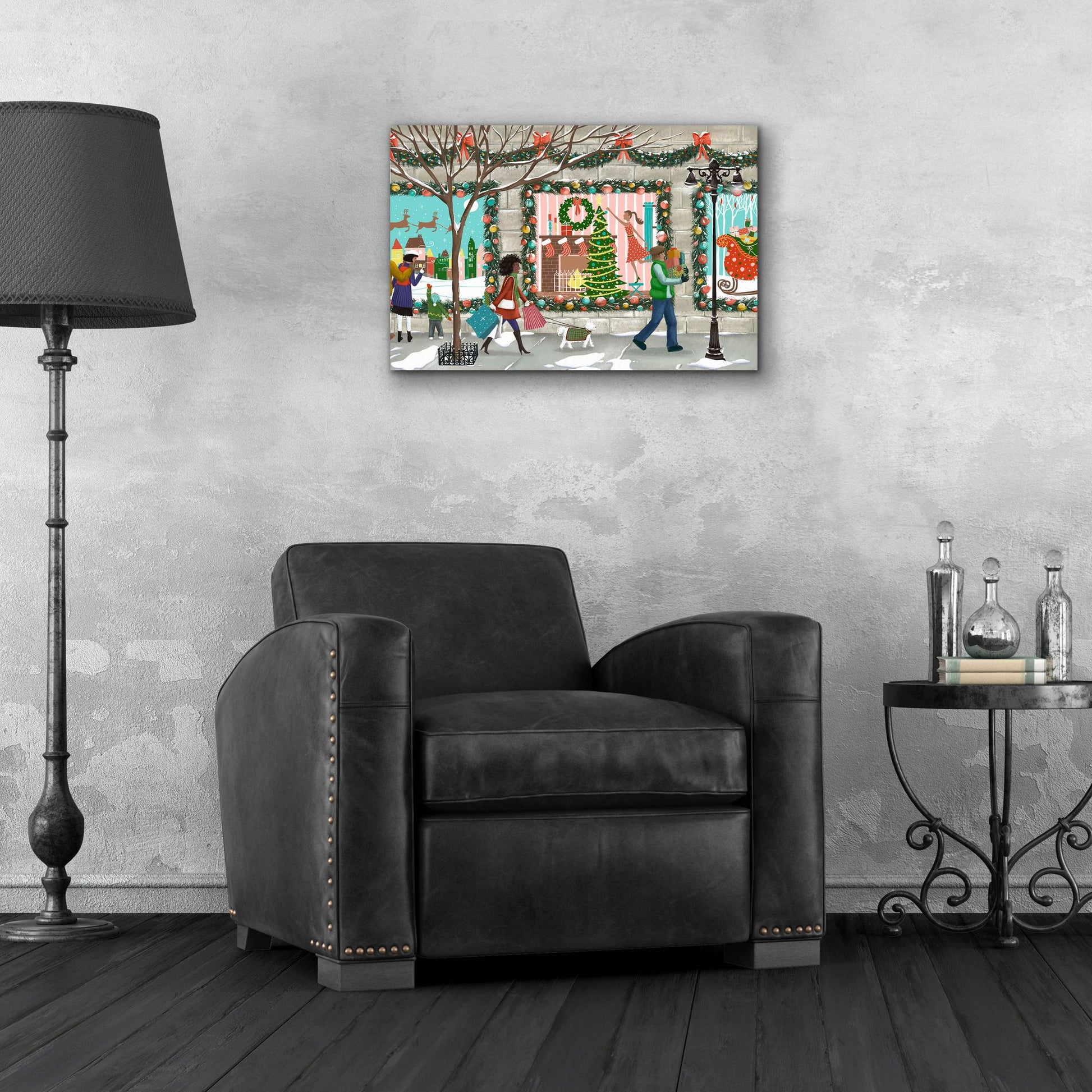 Epic Art 'Shopping At Christmas' by Christine Rotolo, Acrylic Glass Wall Art,24x16