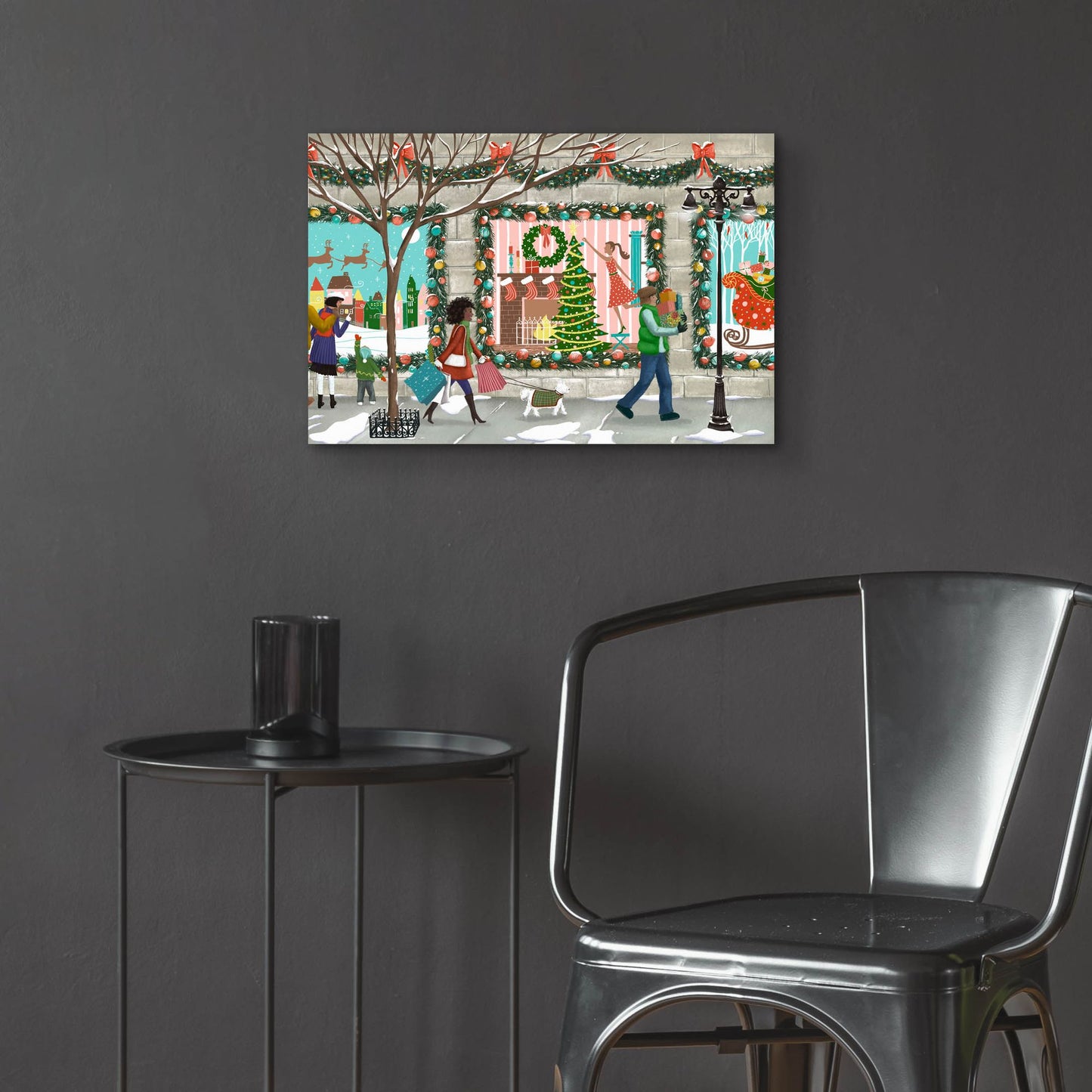 Epic Art 'Shopping At Christmas' by Christine Rotolo, Acrylic Glass Wall Art,24x16