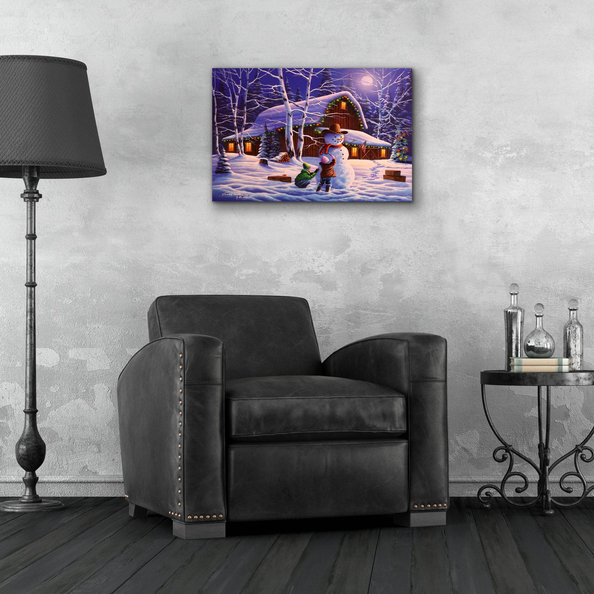 Epic Art 'The Joy Of Christmas' by Geno Peoples, Acrylic Glass Wall Art,24x16