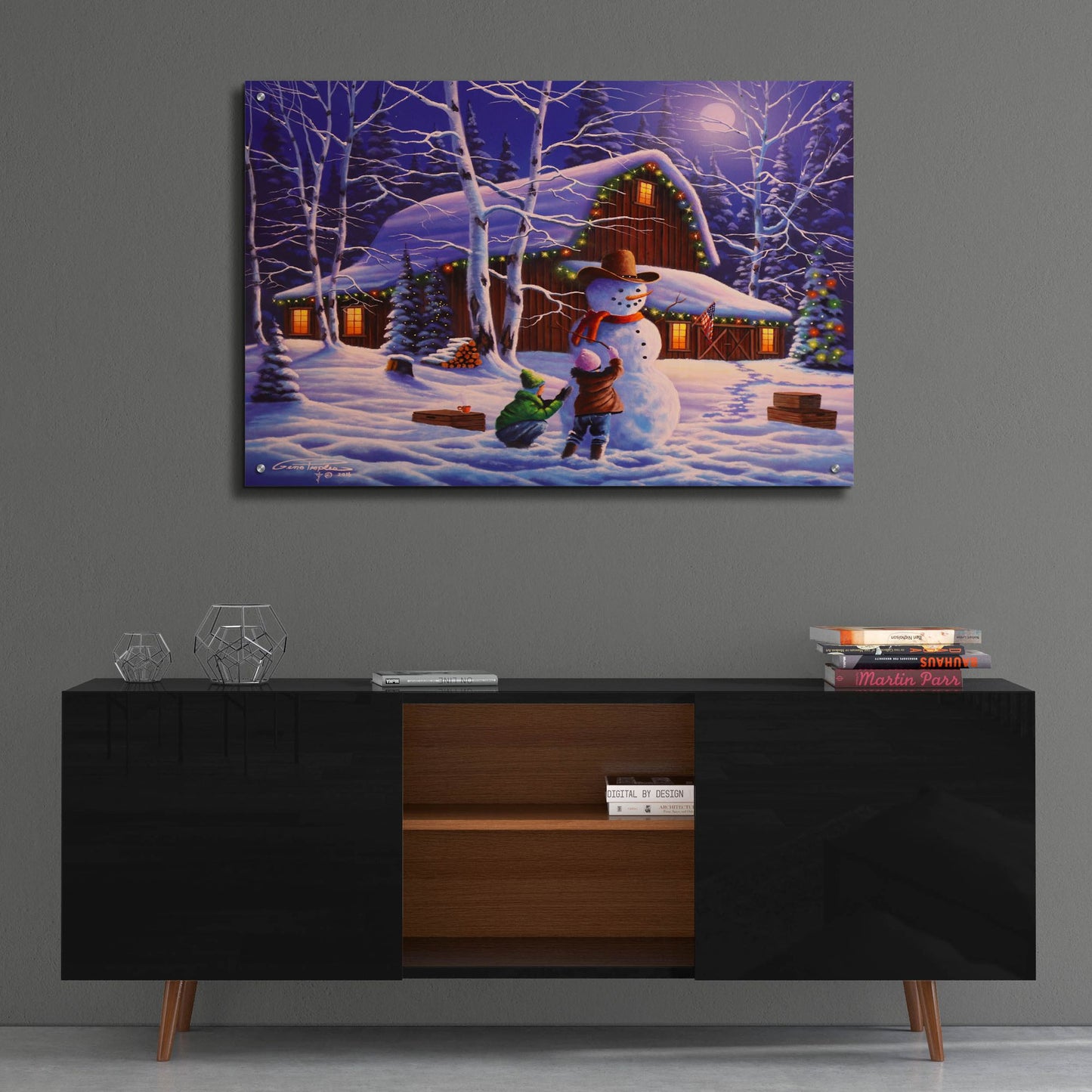 Epic Art 'The Joy Of Christmas' by Geno Peoples, Acrylic Glass Wall Art,36x24