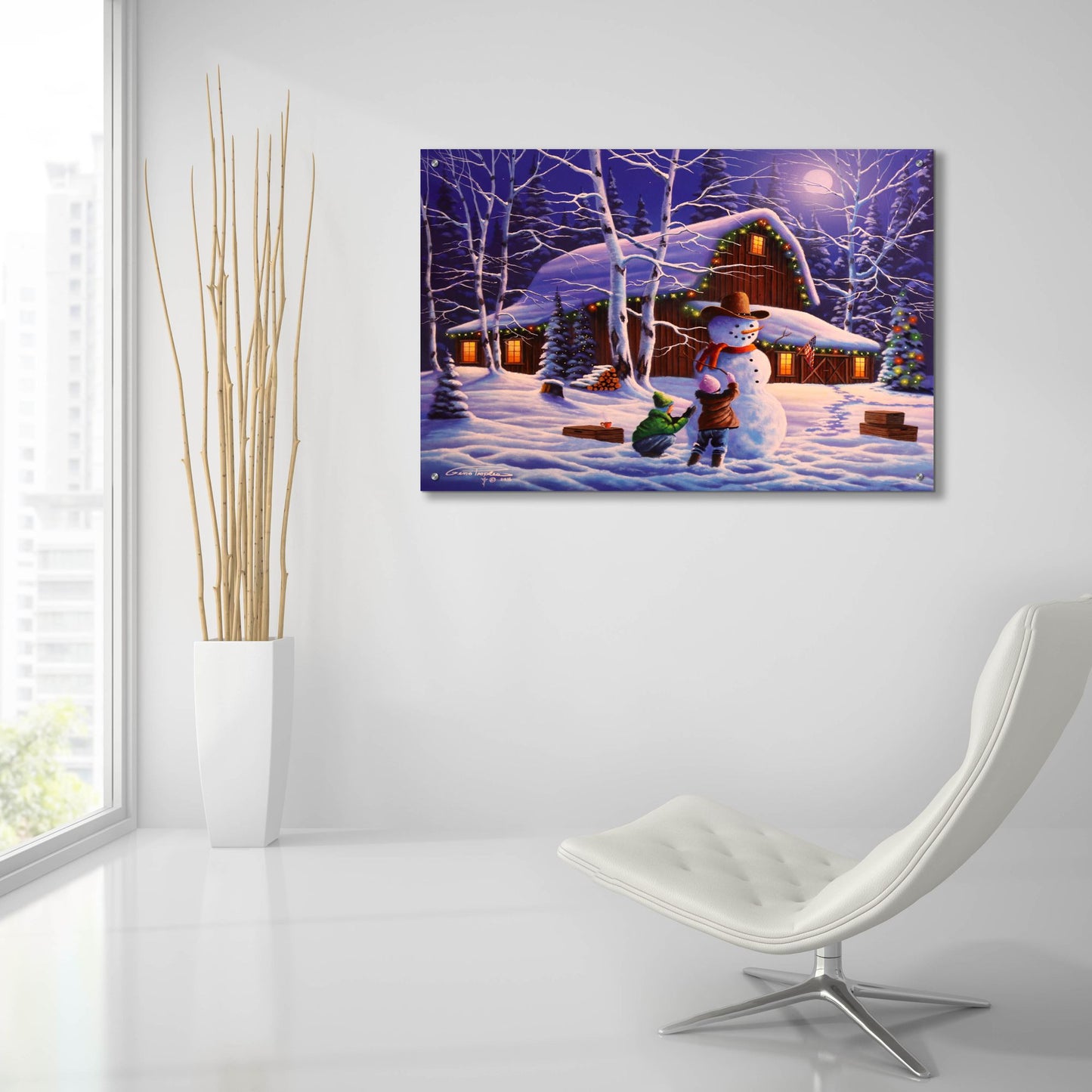 Epic Art 'The Joy Of Christmas' by Geno Peoples, Acrylic Glass Wall Art,36x24