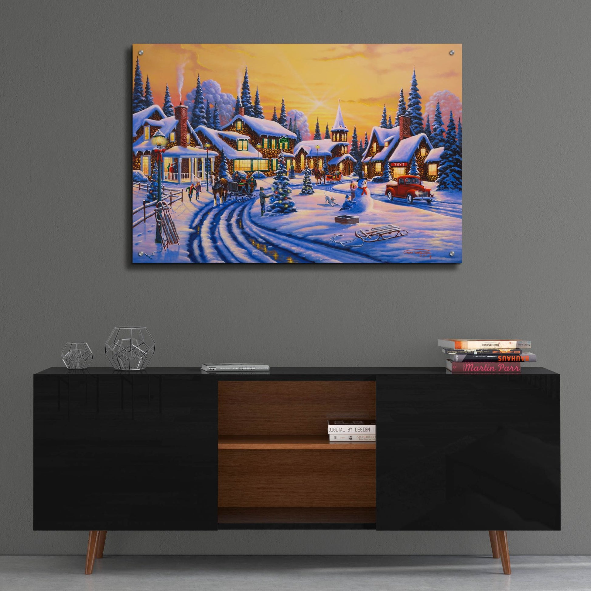 Epic Art 'A Christmas Story' by Geno Peoples, Acrylic Glass Wall Art,36x24