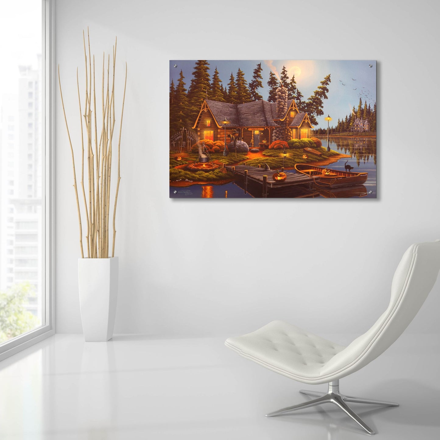 Epic Art 'Witch Haven' by Geno Peoples, Acrylic Glass Wall Art,36x24
