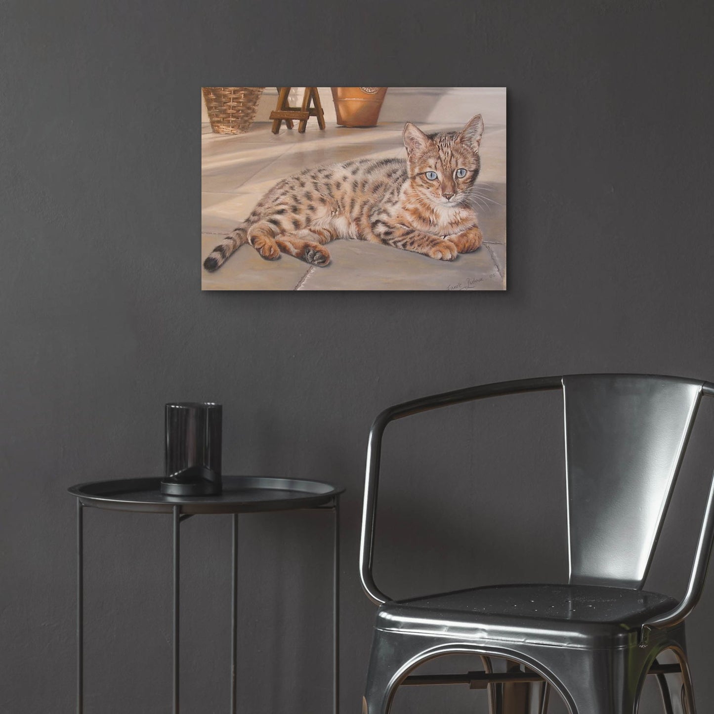 Epic Art 'Bengal Kitten' by Janet Pidoux, Acrylic Glass Wall Art,24x16