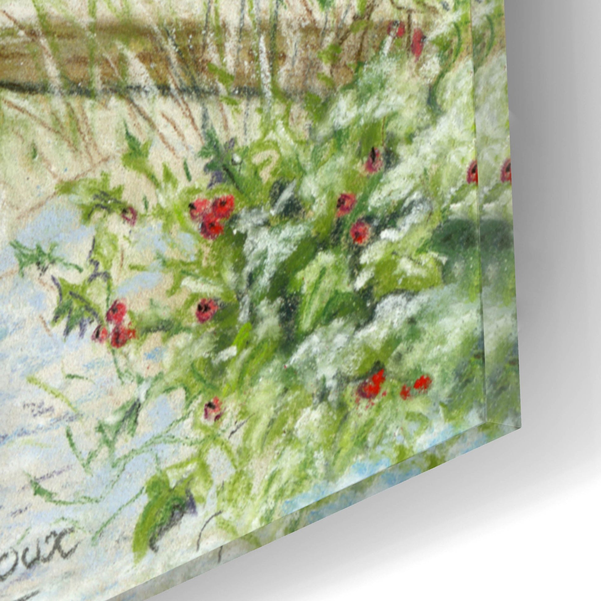Epic Art 'Christmas Post Box' by Janet Pidoux, Acrylic Glass Wall Art,12x12