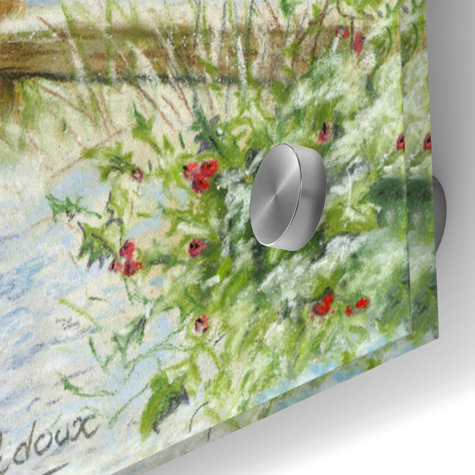 Epic Art 'Christmas Post Box' by Janet Pidoux, Acrylic Glass Wall Art,36x36