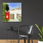 Epic Art 'Christmas Post Box' by Janet Pidoux, Acrylic Glass Wall Art,36x36