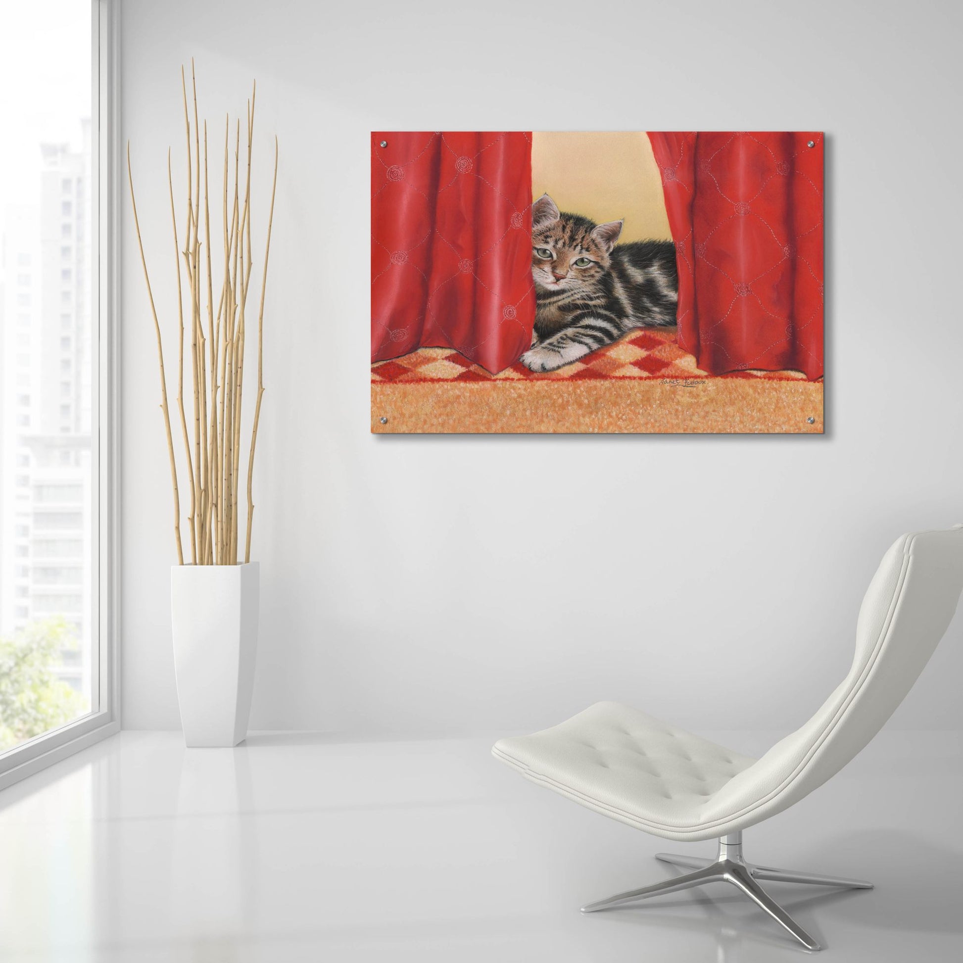 Epic Art 'Favourite Hiding Place' by Janet Pidoux, Acrylic Glass Wall Art,36x24