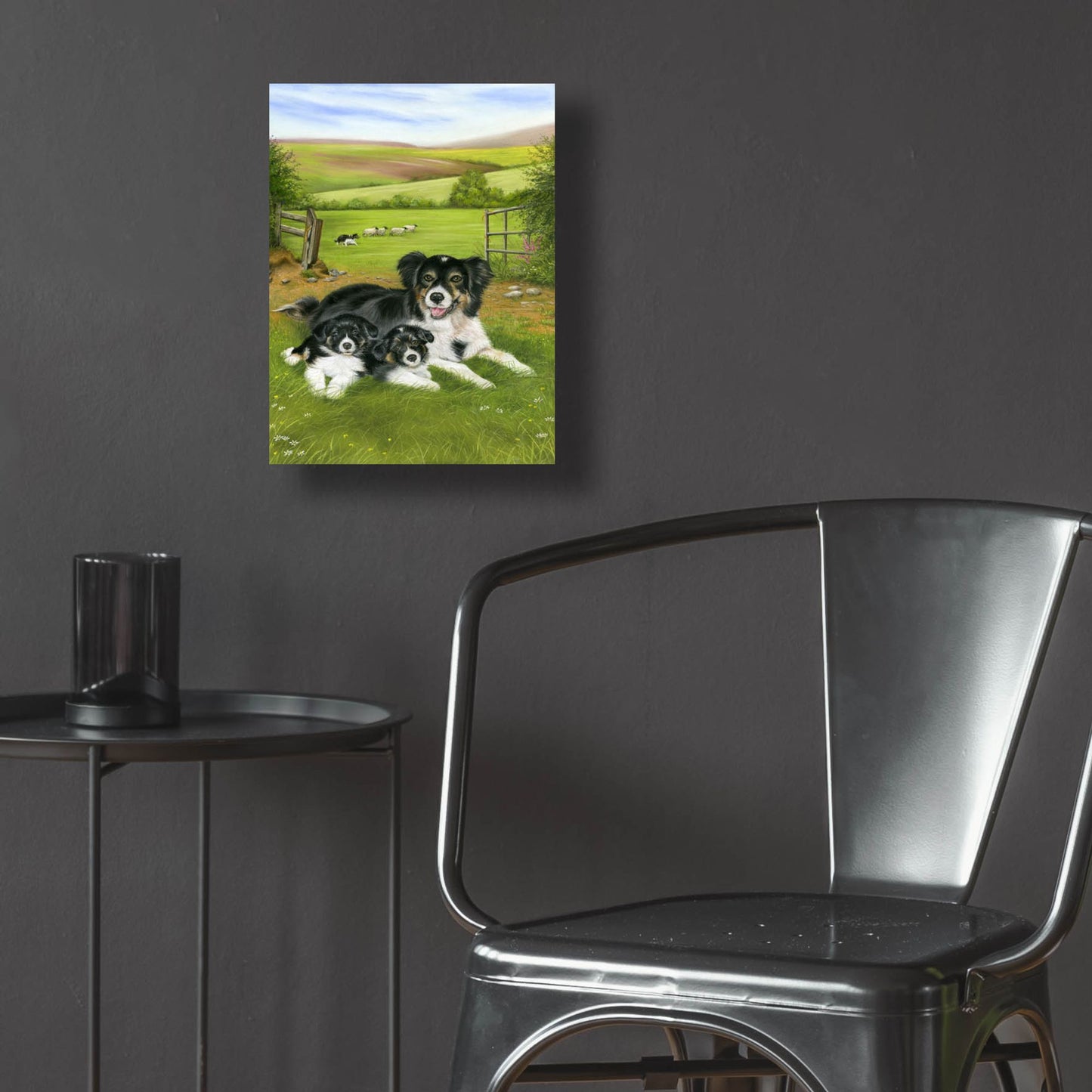 Epic Art 'Happy Family' by Janet Pidoux, Acrylic Glass Wall Art,12x16