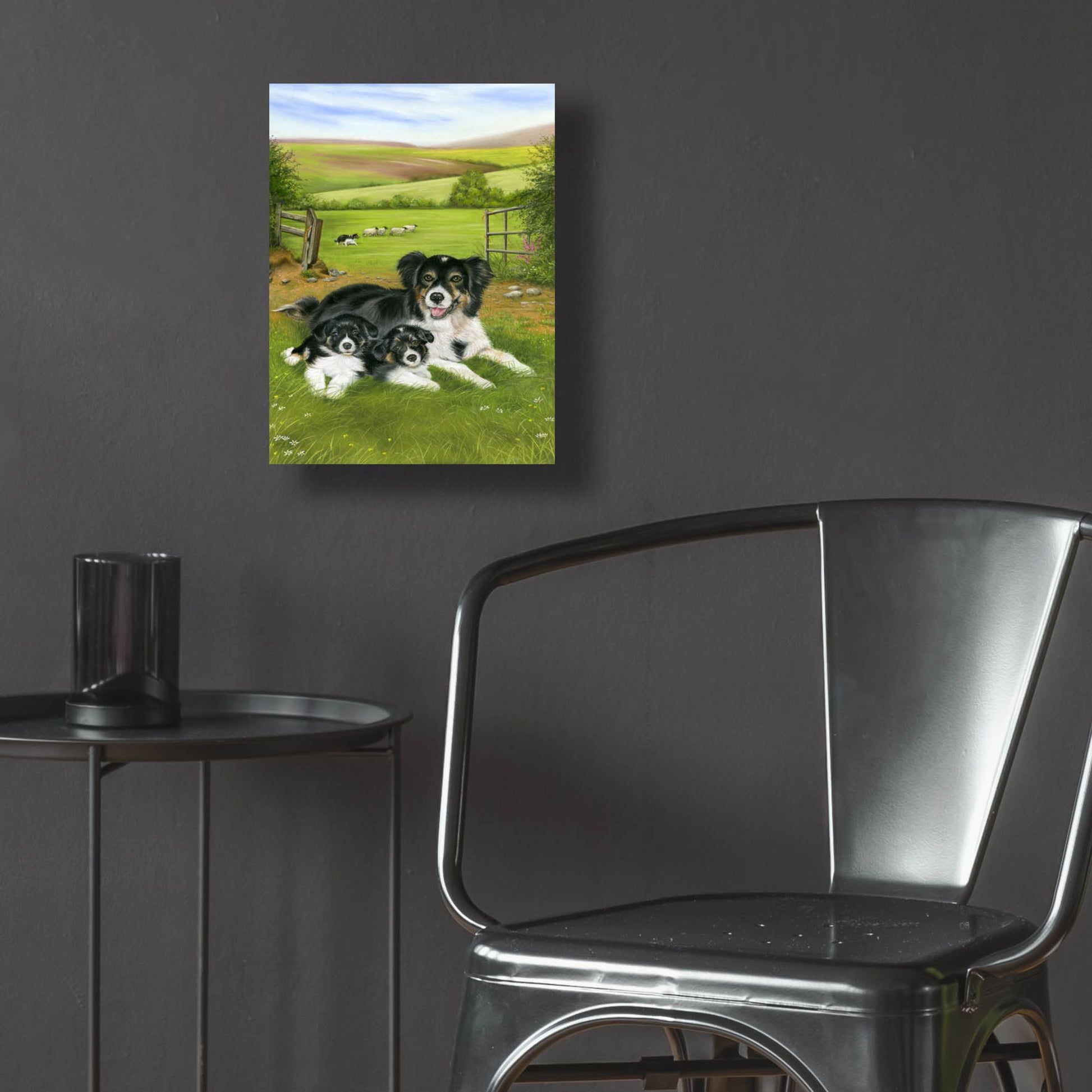 Epic Art 'Happy Family' by Janet Pidoux, Acrylic Glass Wall Art,12x16