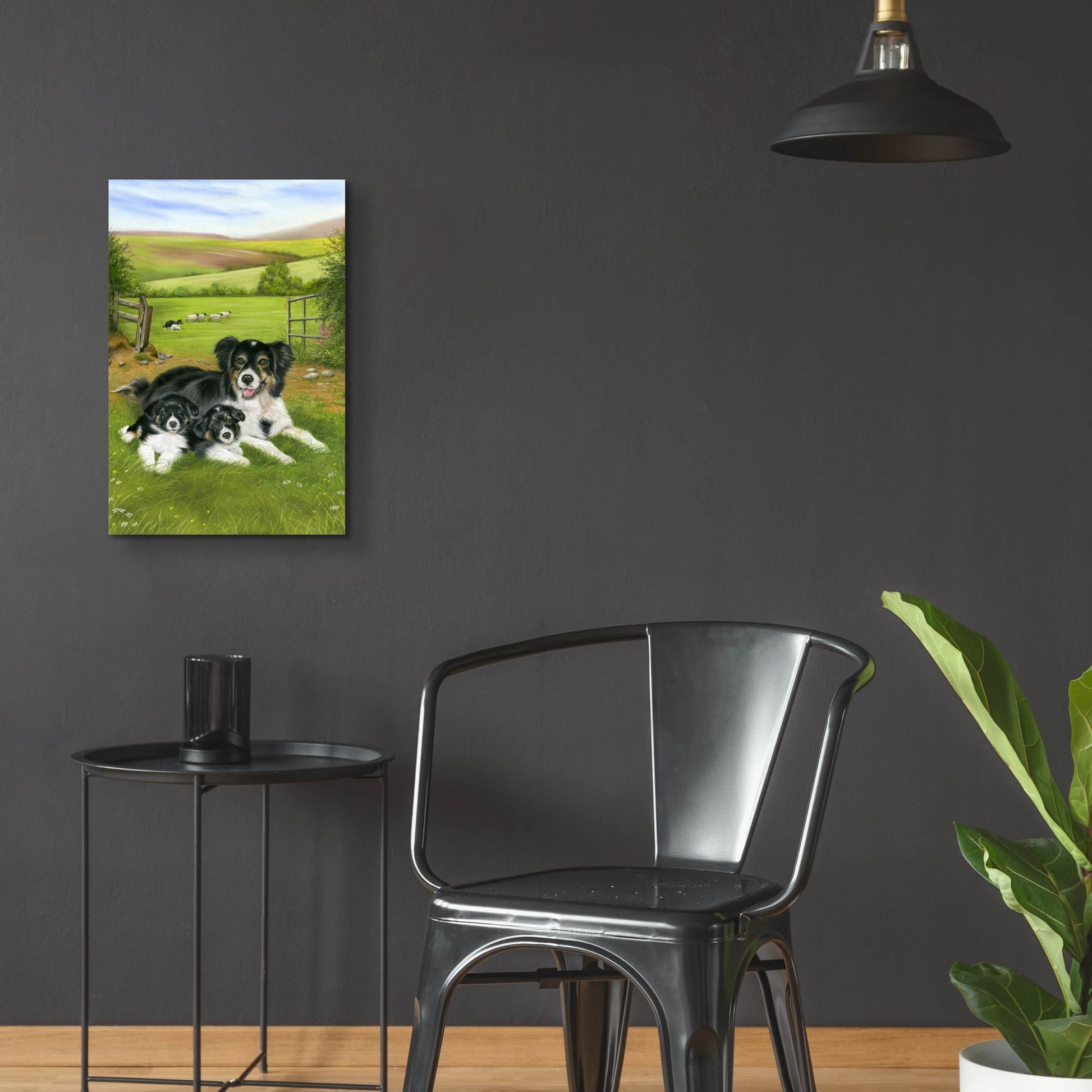 Epic Art 'Happy Family' by Janet Pidoux, Acrylic Glass Wall Art,16x24