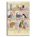 Epic Art 'Kittens On Dresser' by Janet Pidoux, Acrylic Glass Wall Art